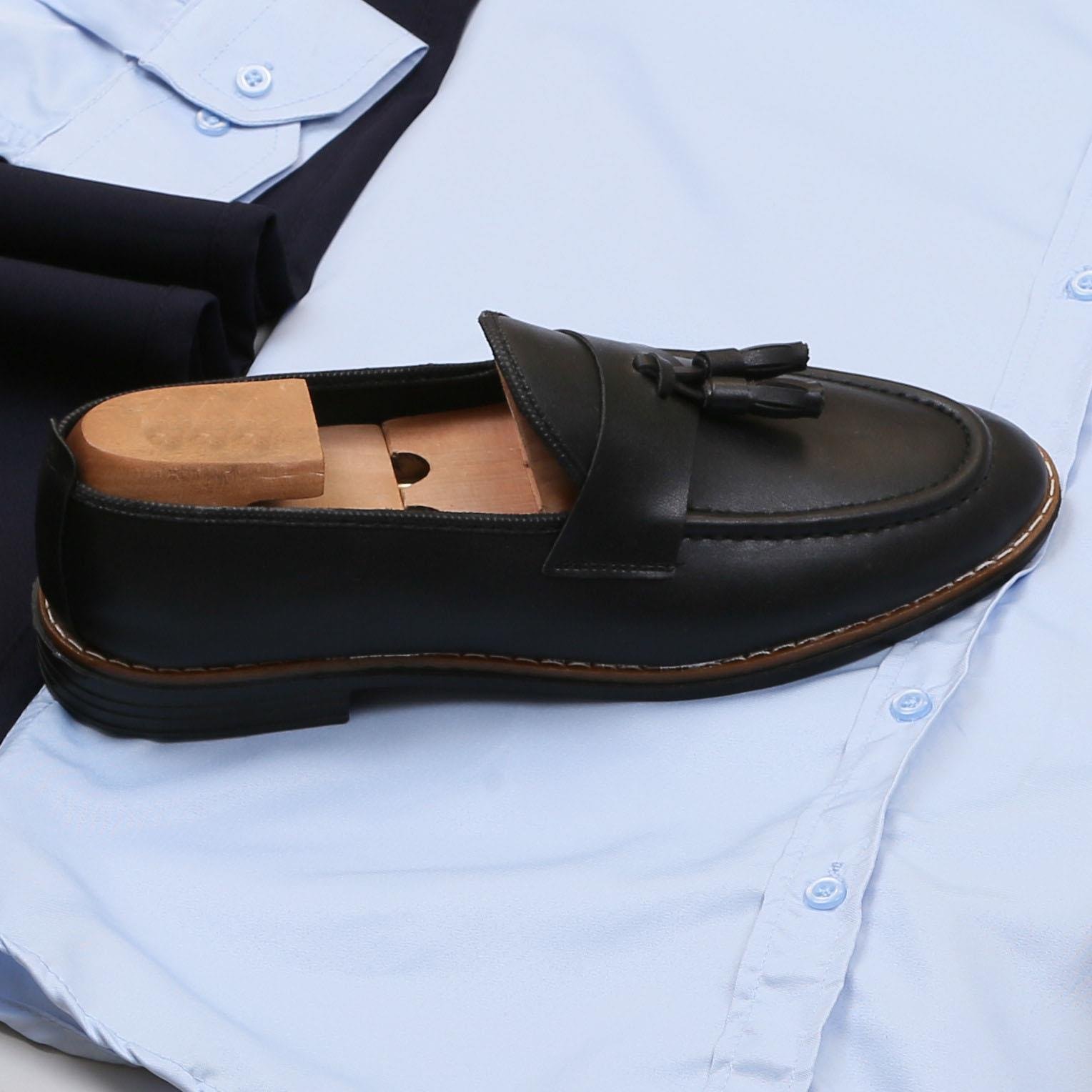 Bej Dik Yaka Blazer Ceket Gömlek Pantolon Ayakkabı Kombin