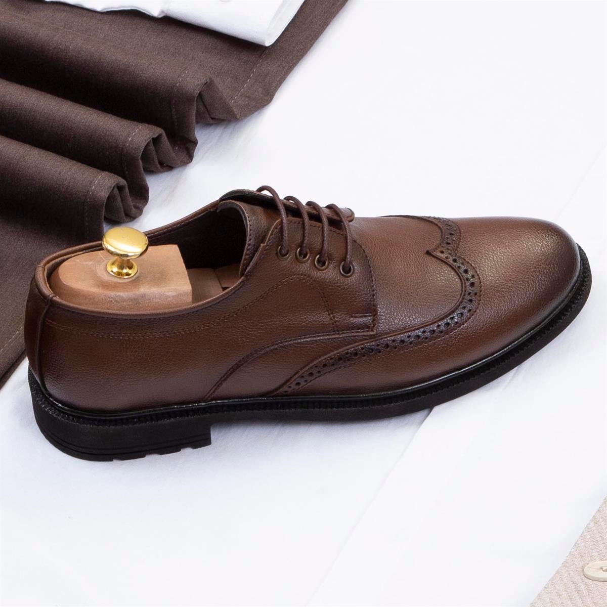 Bej Dik Yaka Blazer Ceket Gömlek Pantolon Ayakkabı Kombin