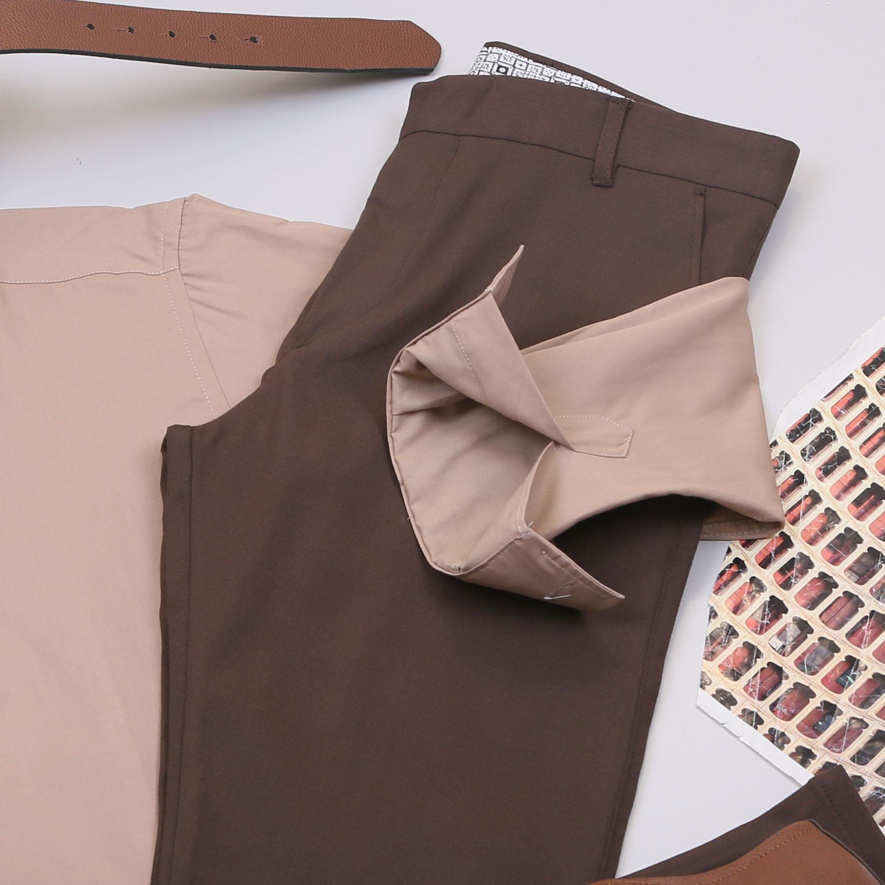 Bej Gömlek Kahve Pantolon Ayakkabı Kombin