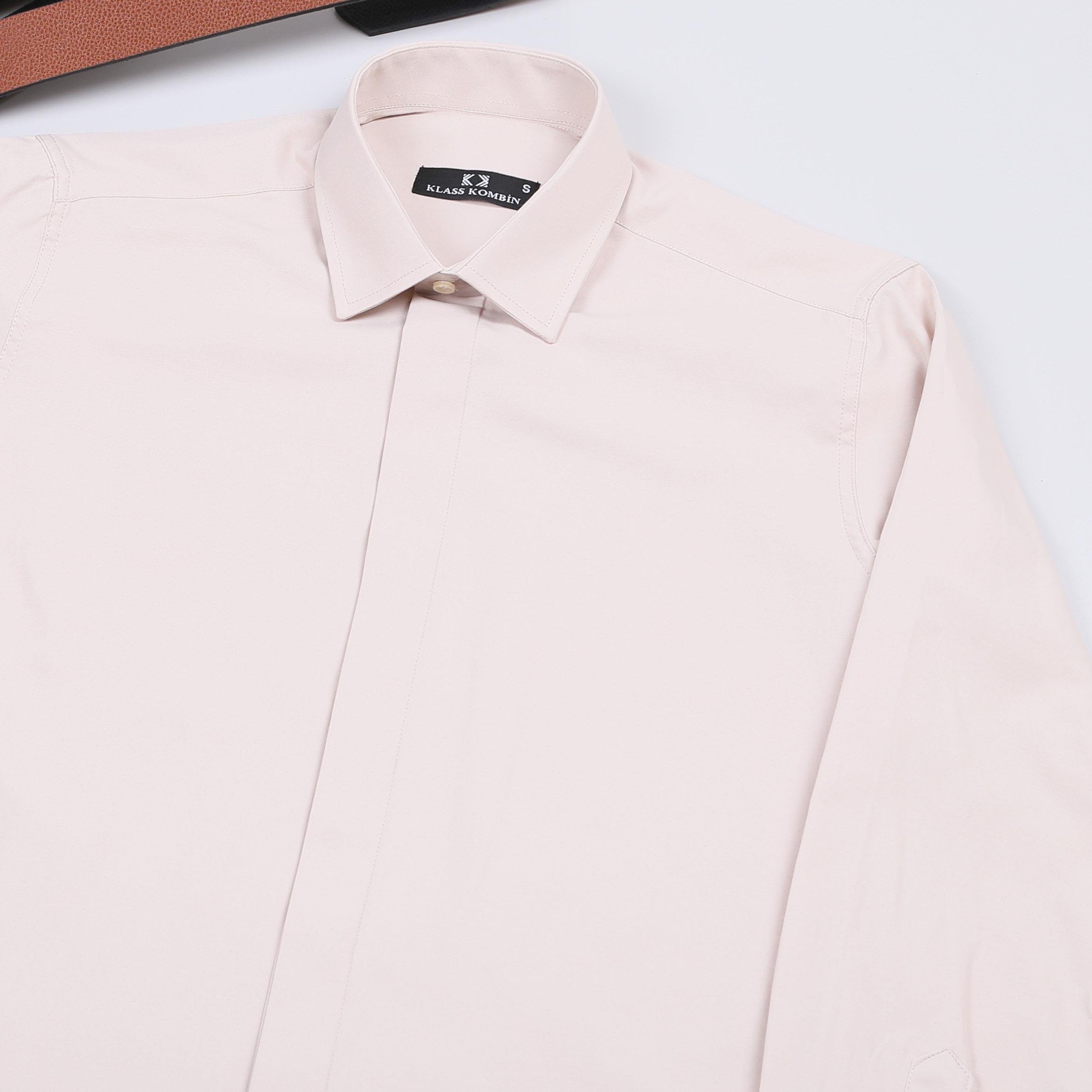 Bej Gömlek Kahve Pantolon Ayakkabı Kombin