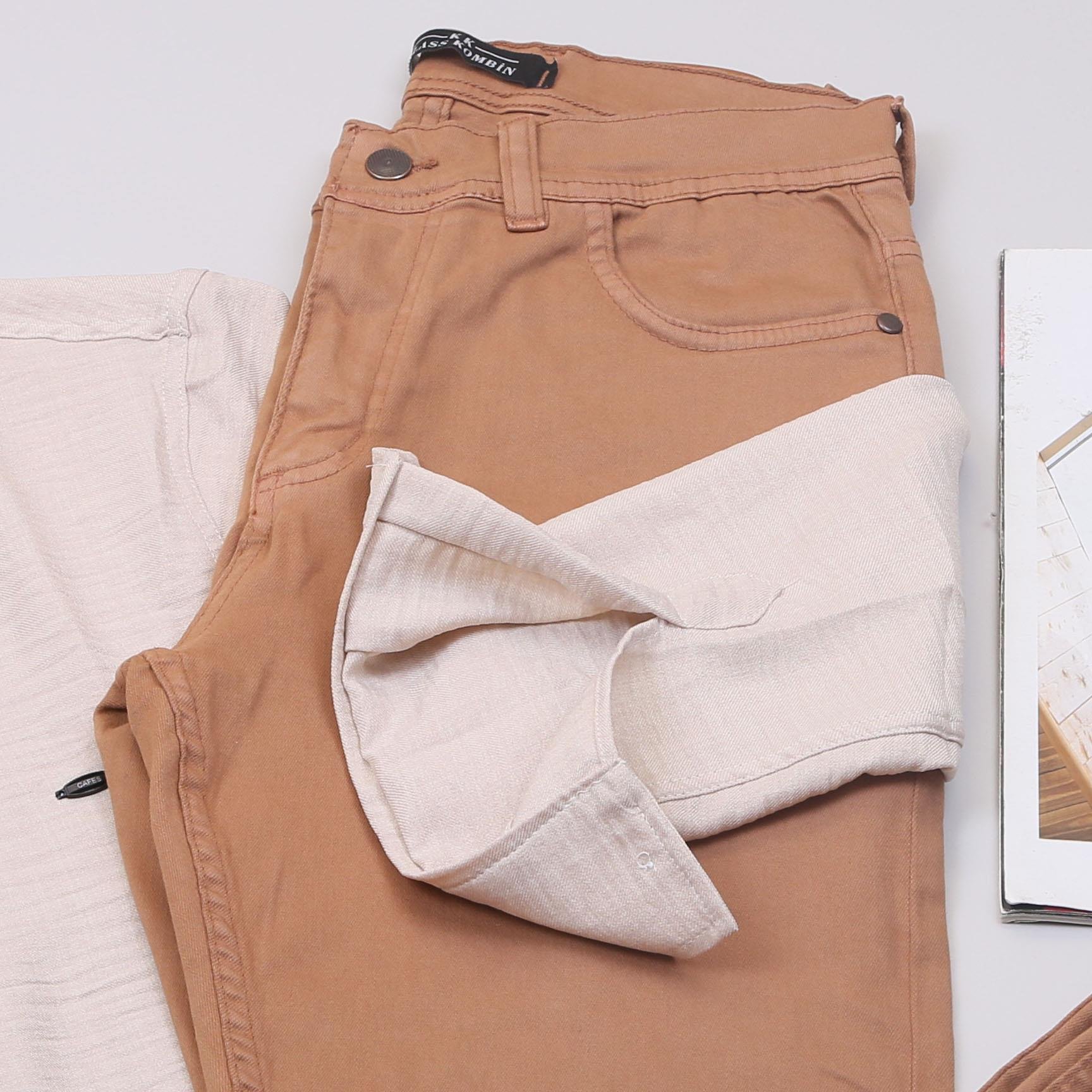 Bej Gömlek Pantolon Ayakkabı Kombin