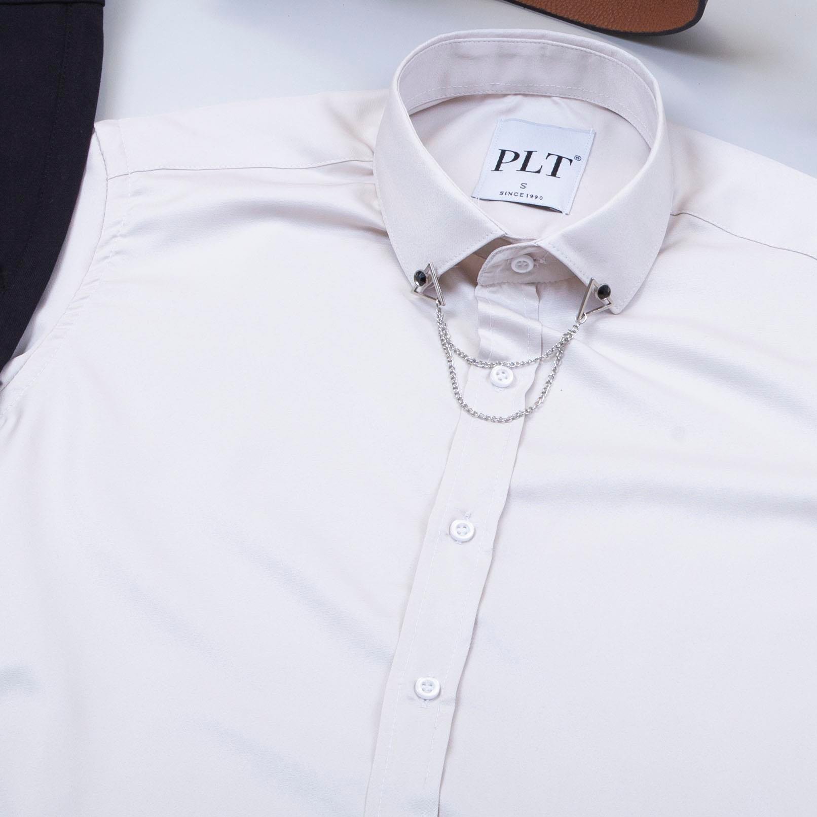 Bej Gömlek Siyah Pantolon Ayakkabı Kombin