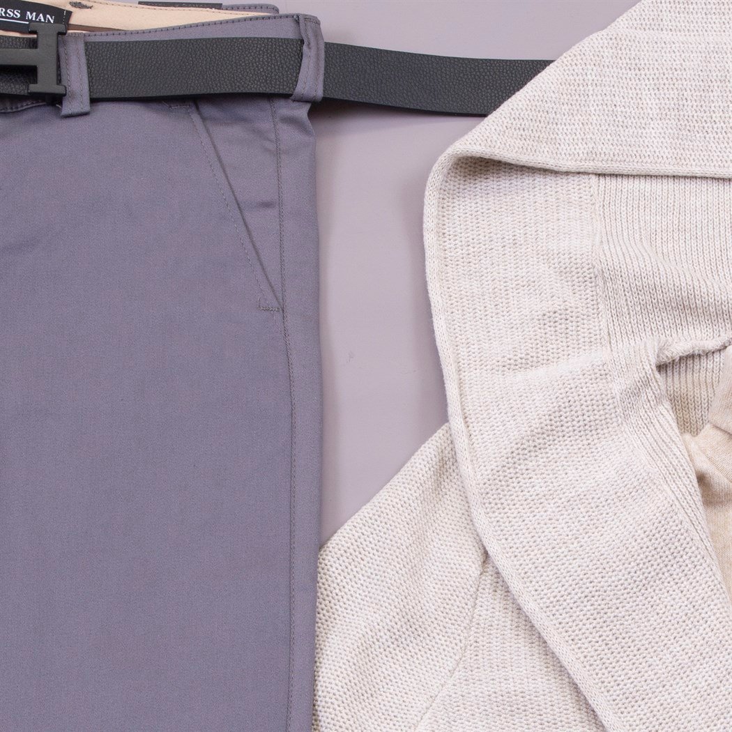 Bej Hırka Kazak Pantolon Bot Kombin