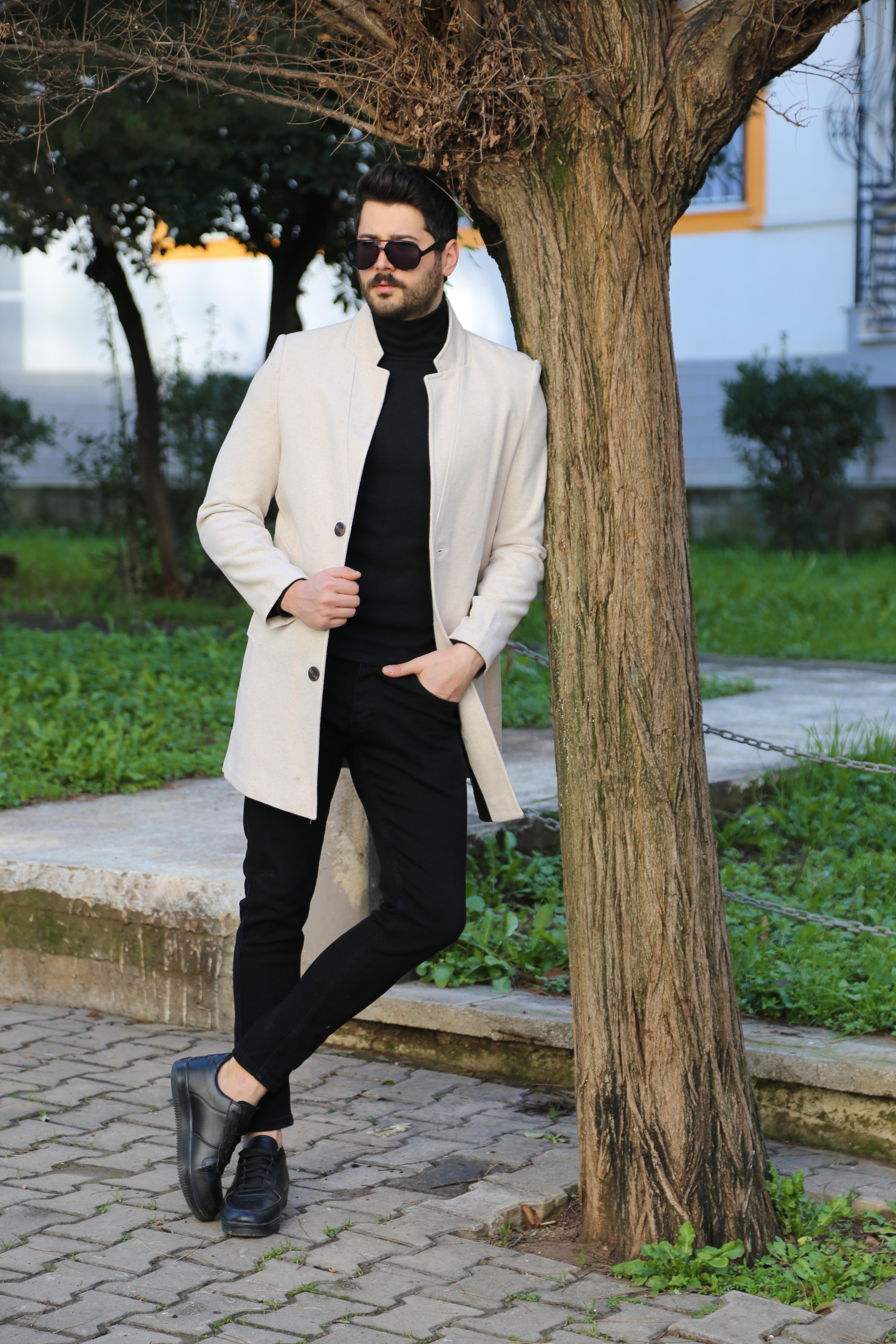 Bej Kaşe Kaban Kombini