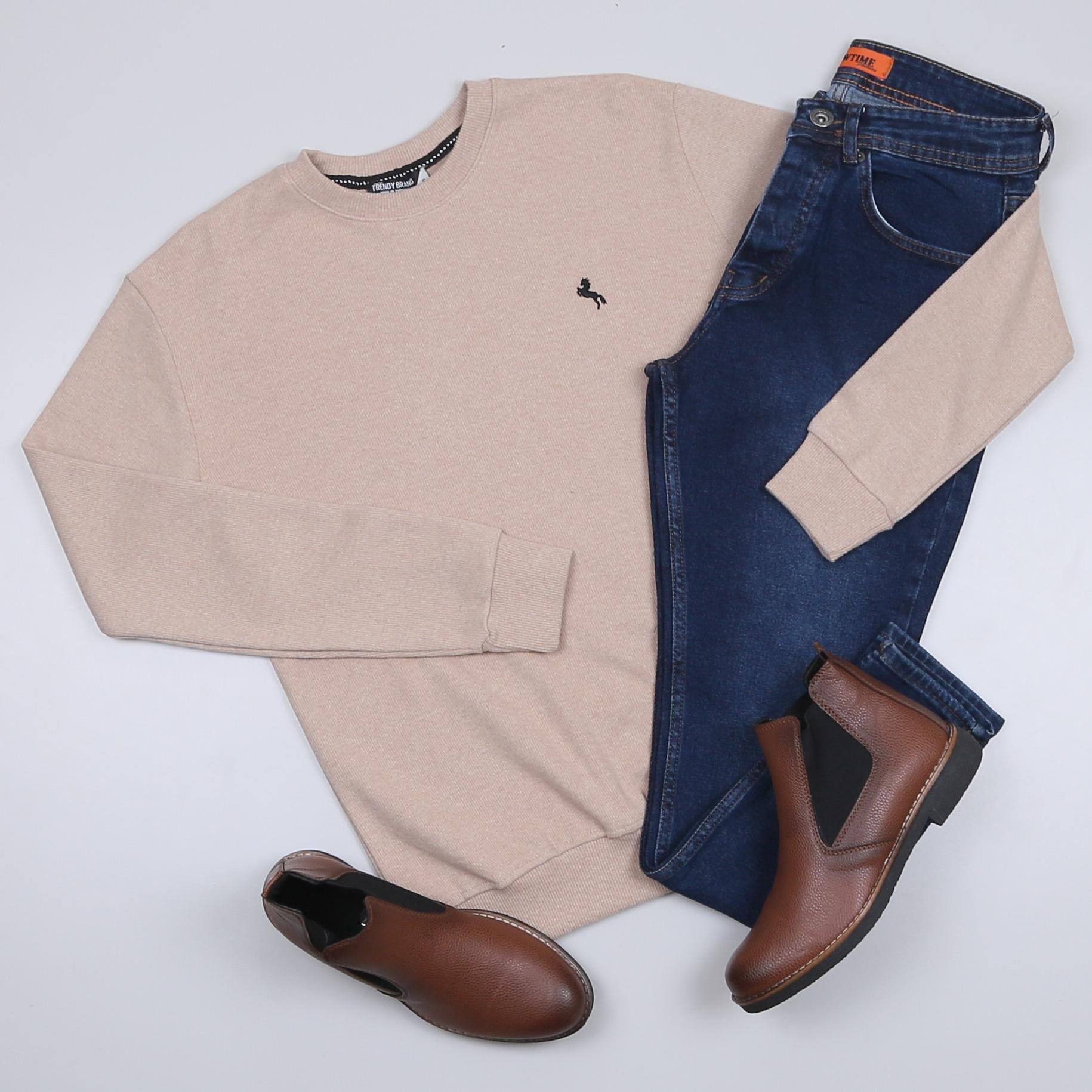 Bej Kazak Kot Pantolon Bot Kombini