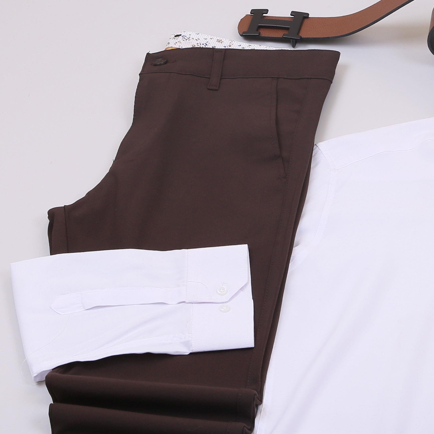 Bej Kırçıllı Blazer Ceket Gömlek Pantolon Ayakkabı Kombin