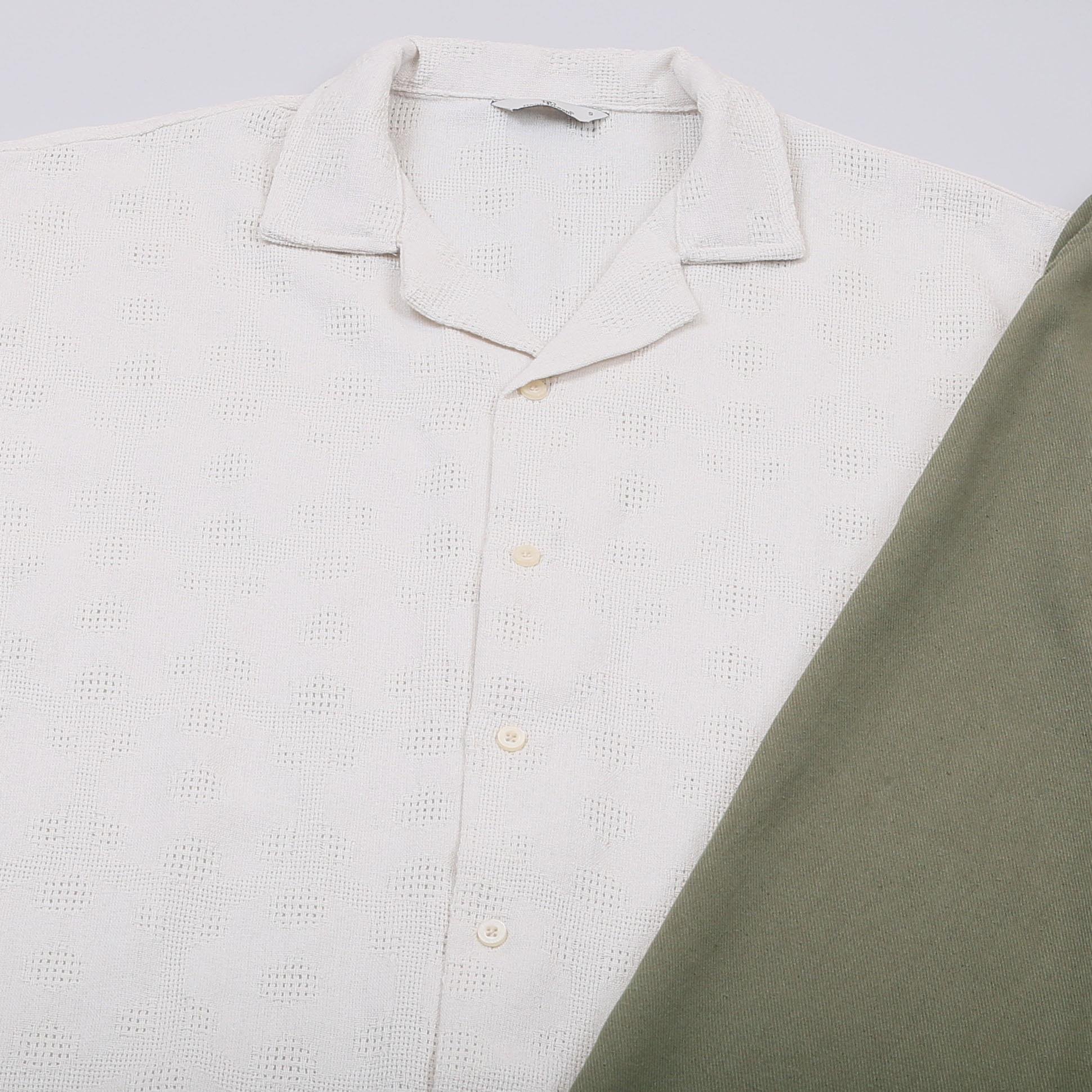 Bej Kısa Kol Gömlek Pantolon Ayakkabı Kombin