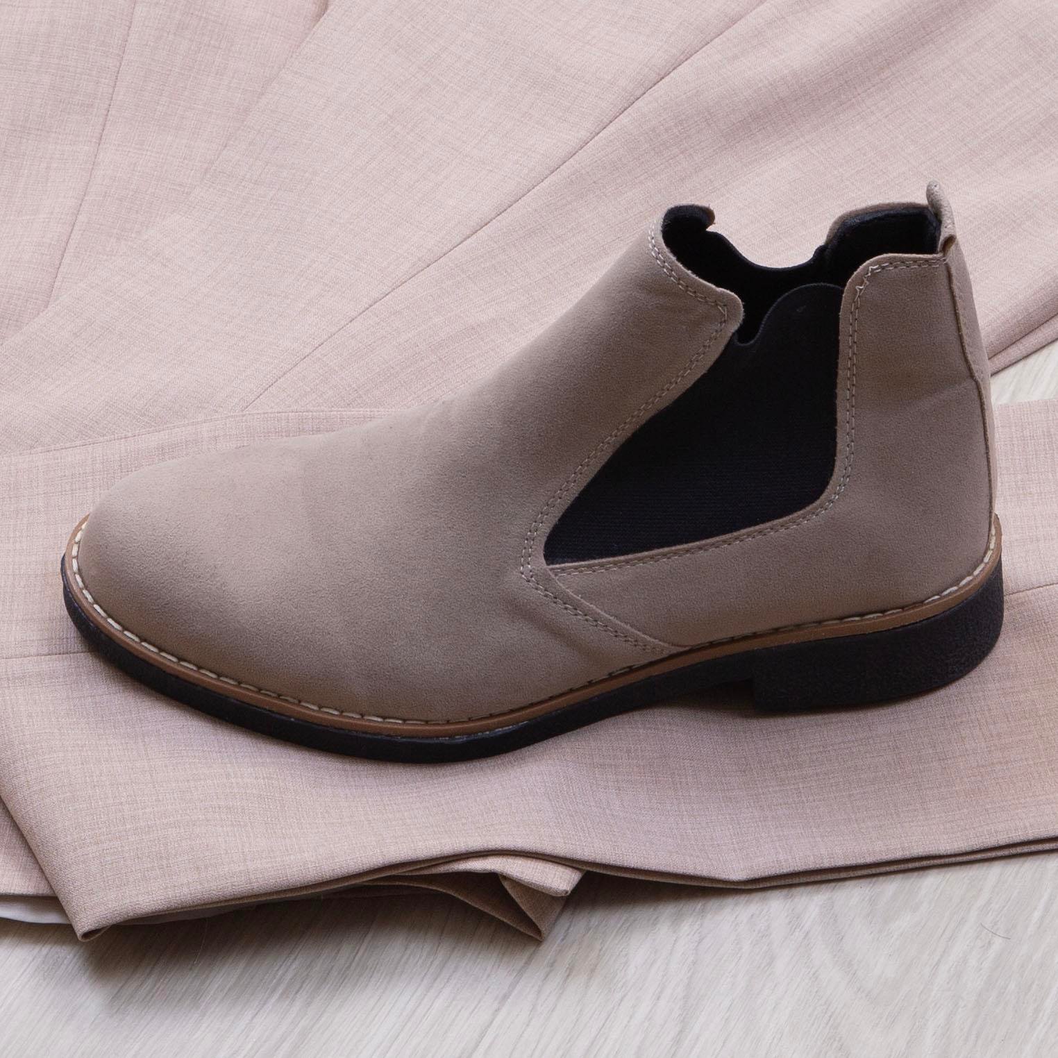 Bej Kruvaze Takım Elbise Kombini