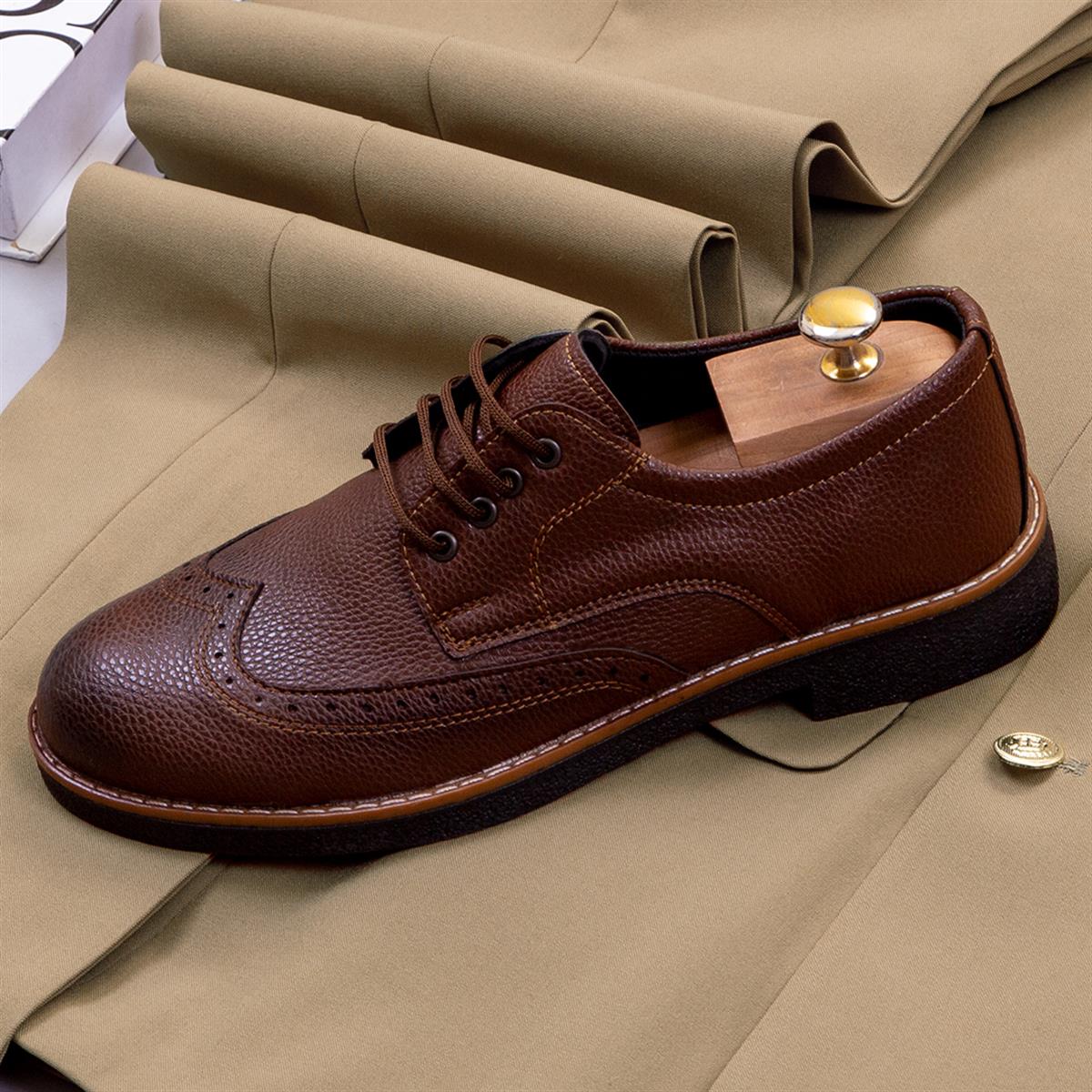 Bej Kruvaze Takım Elbise Kombini