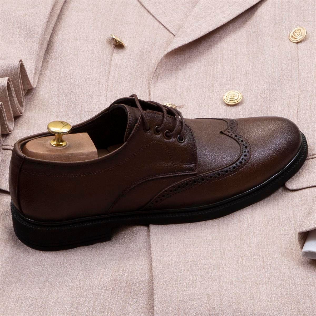 Bej Kruvaze Takım Elbise Kombini