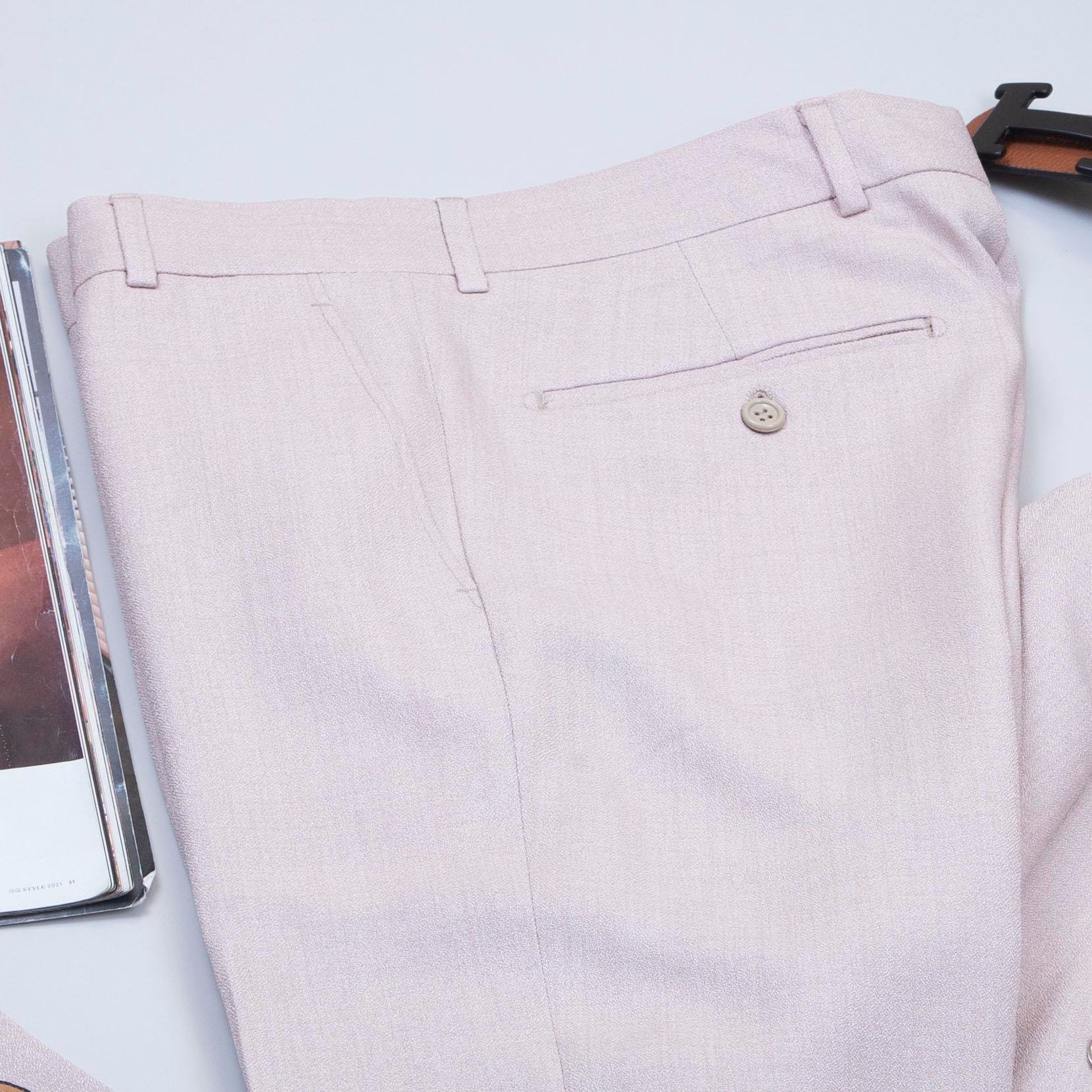 Bej Kruvaze Takım Elbise Kombini