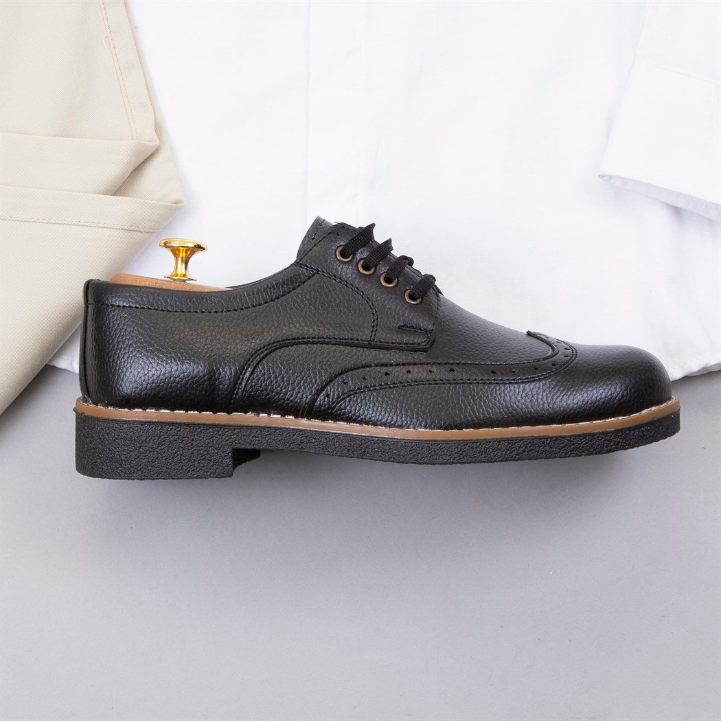 Bej Kumaş Pantolon Gömlek Ayakkabı Kombin