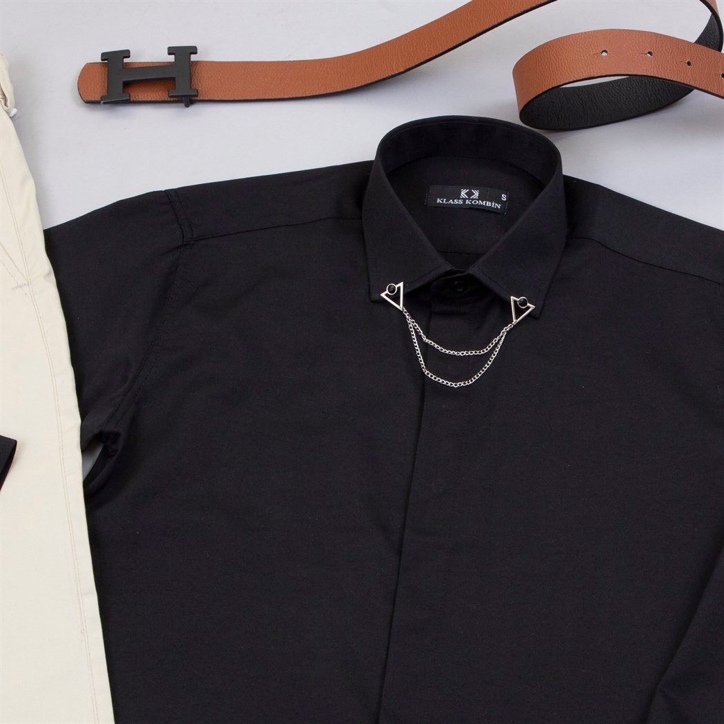 Bej Kumaş Pantolon Gömlek Ayakkabı Kombin