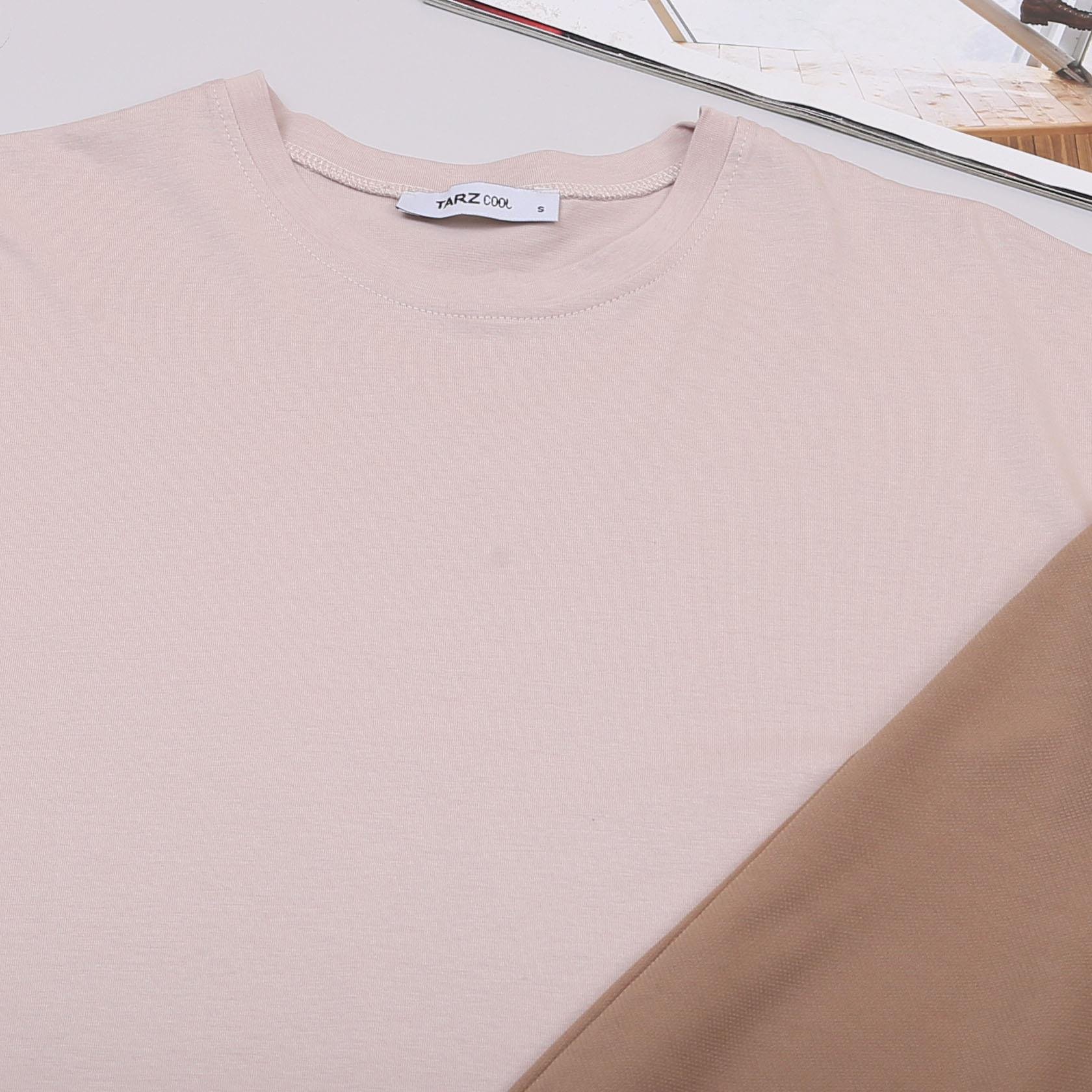 Bej Oversize Tişört Pantolon Ayakkabı Kombin