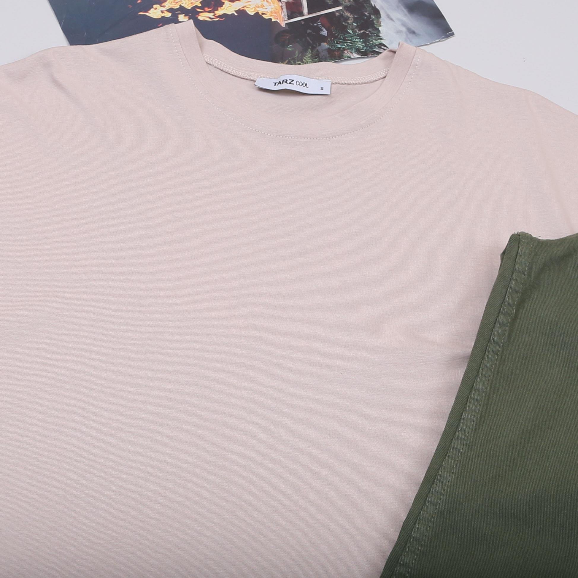 Bej Oversize Tişört Pantolon Ayakkabı Kombin