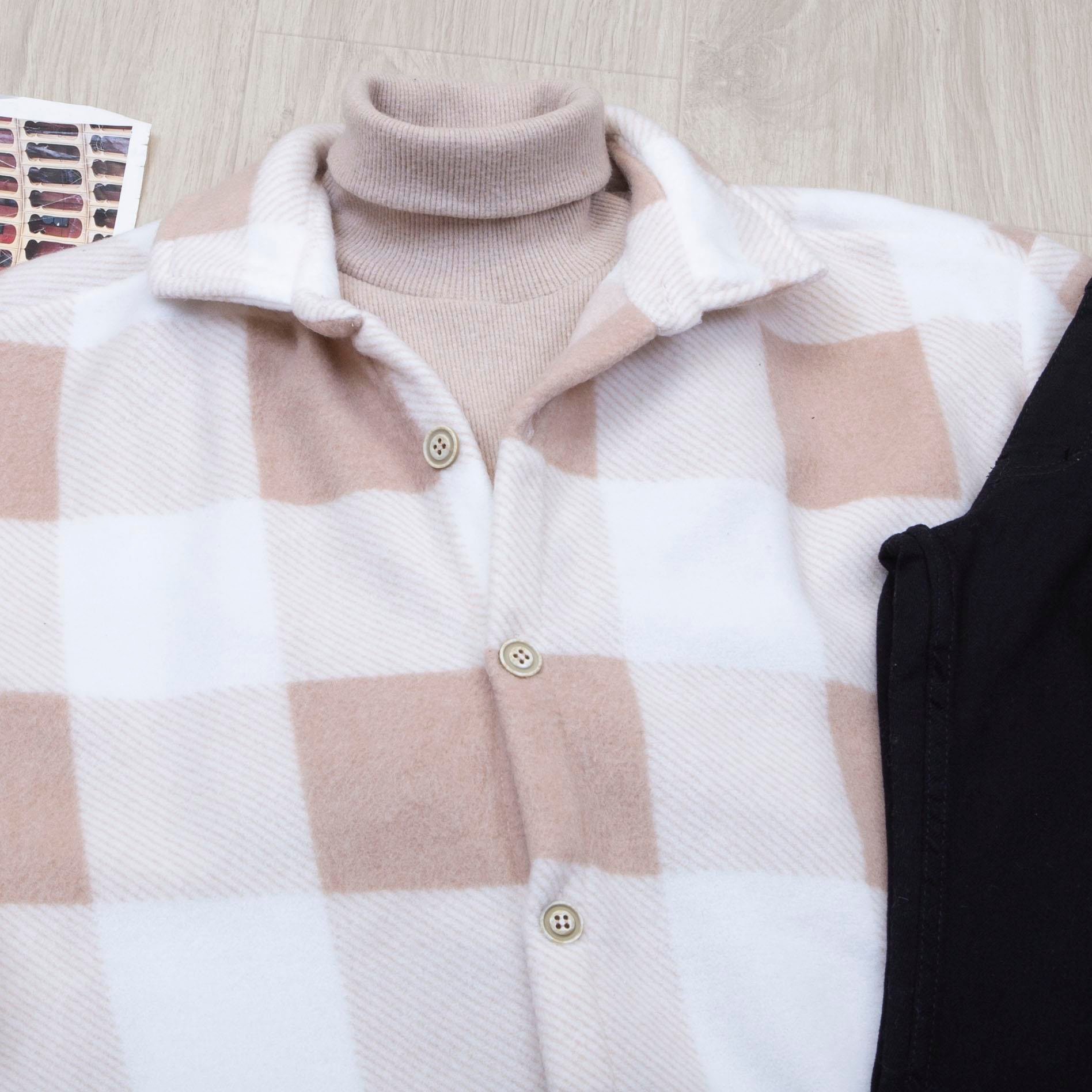 Bej Polar Gömlek Body Pantolon Bot Kombin