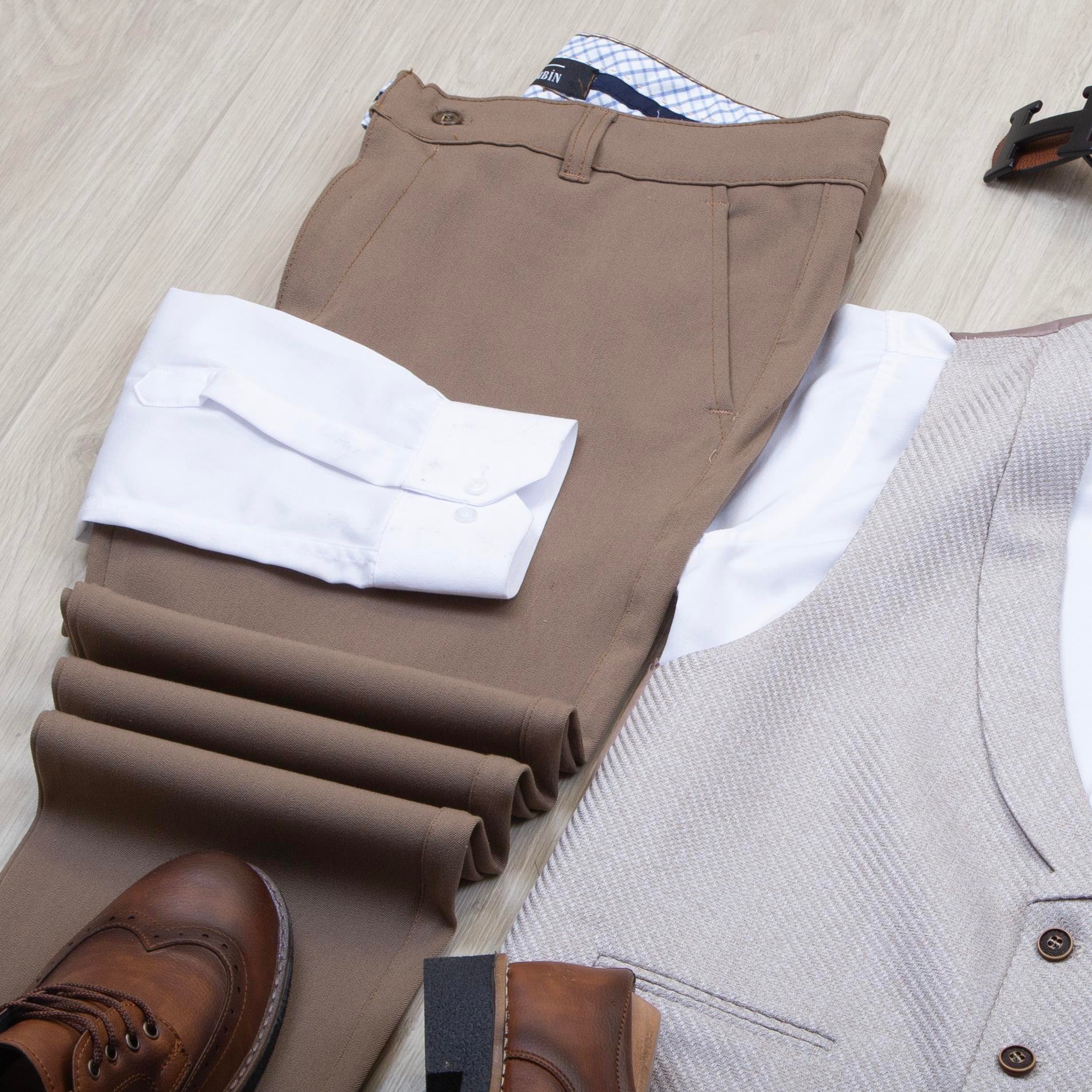 Bej Takım Elbise Kombini