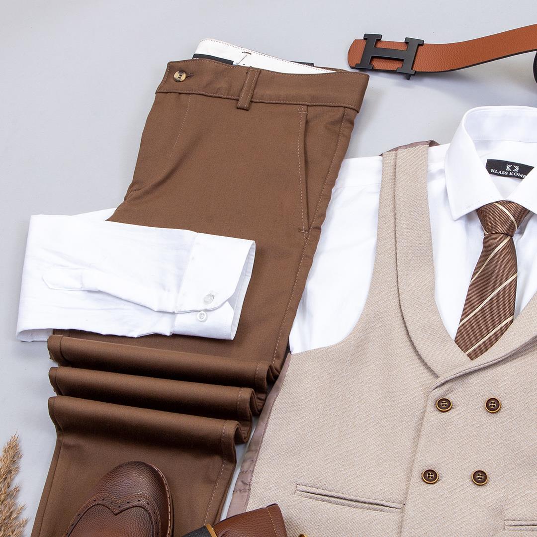 Bej Takım Elbise Kombini