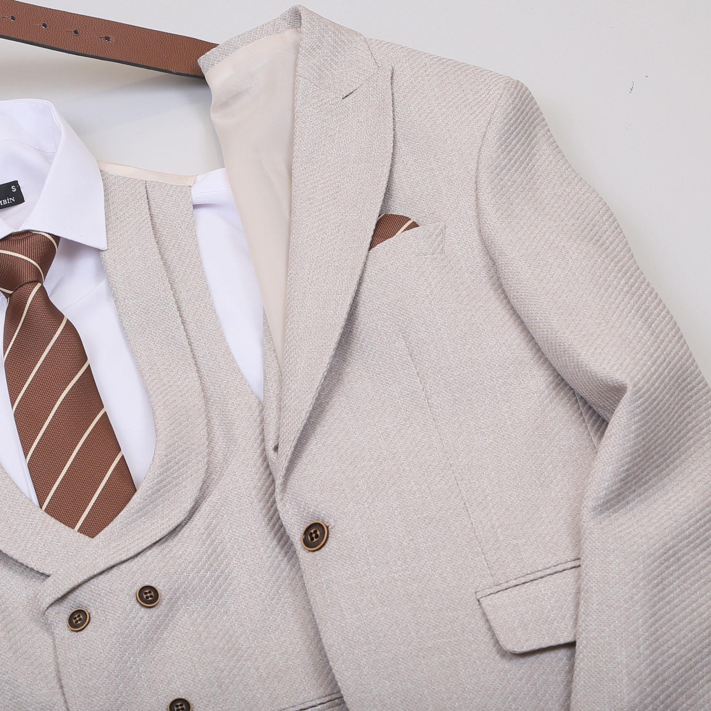 Bej Takım Elbise Kombini