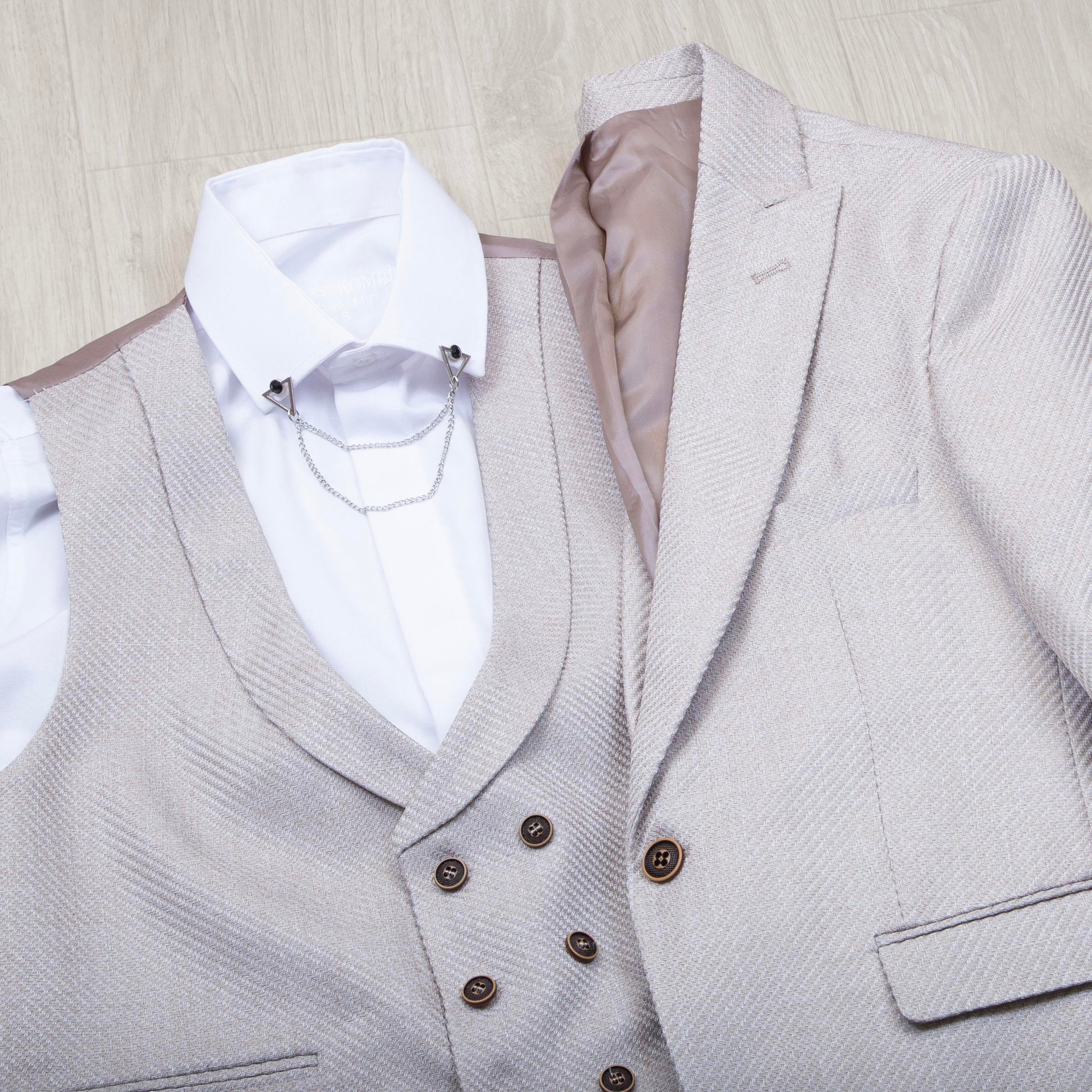 Bej Takım Elbise Kombini