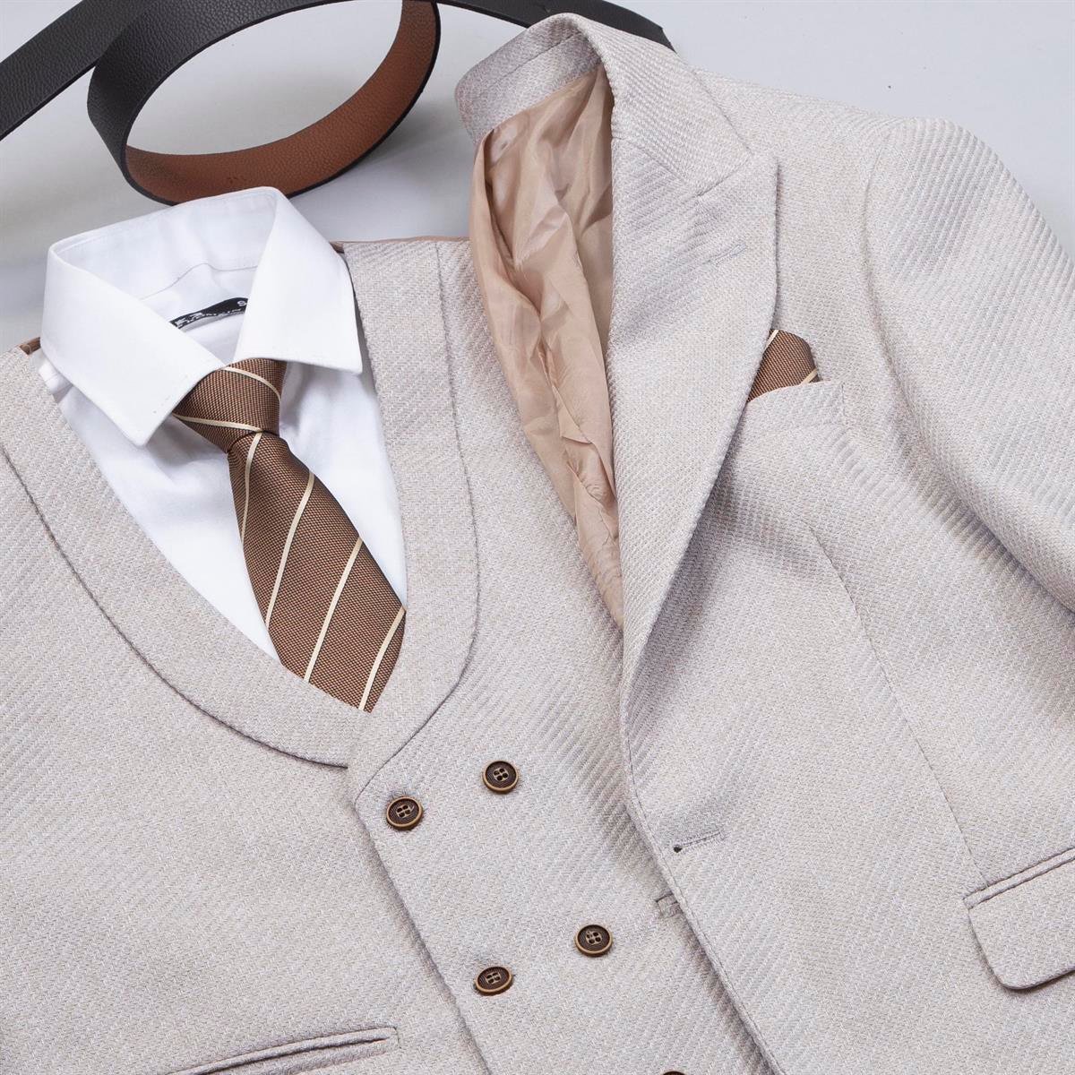 Bej Takım Elbise Kombini