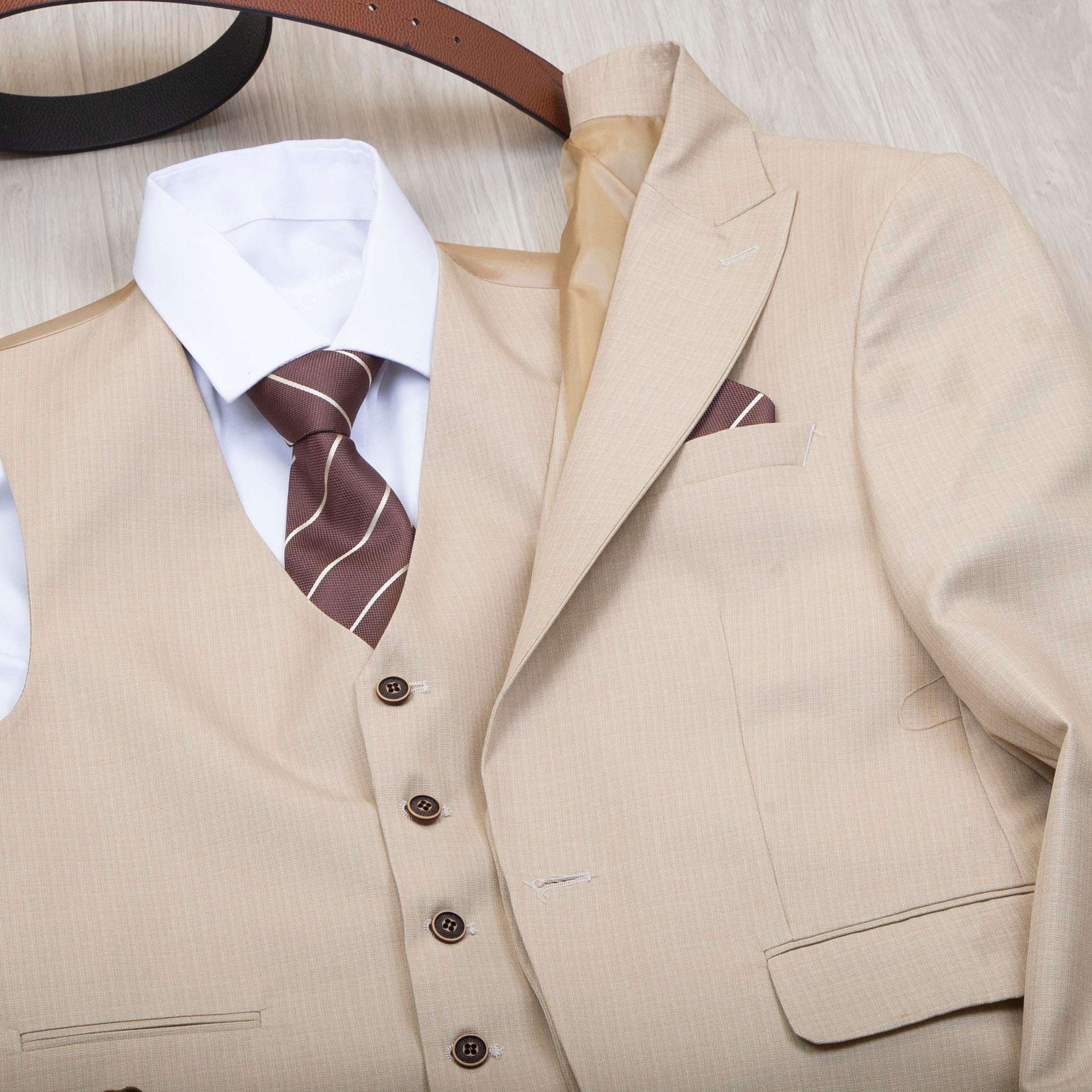 Bej Takım Elbise Kombini