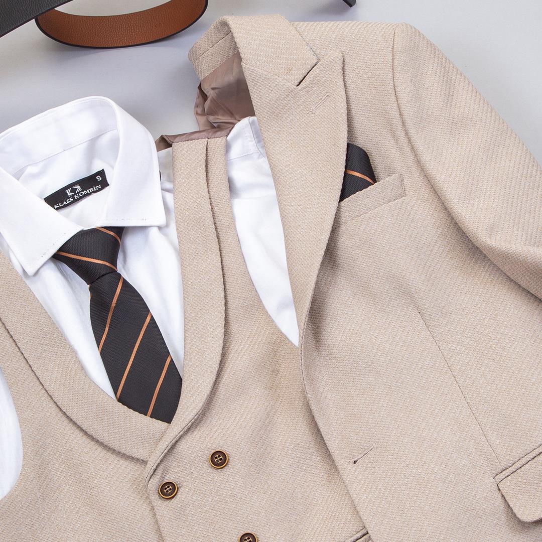 Bej Takım Elbise Kombini