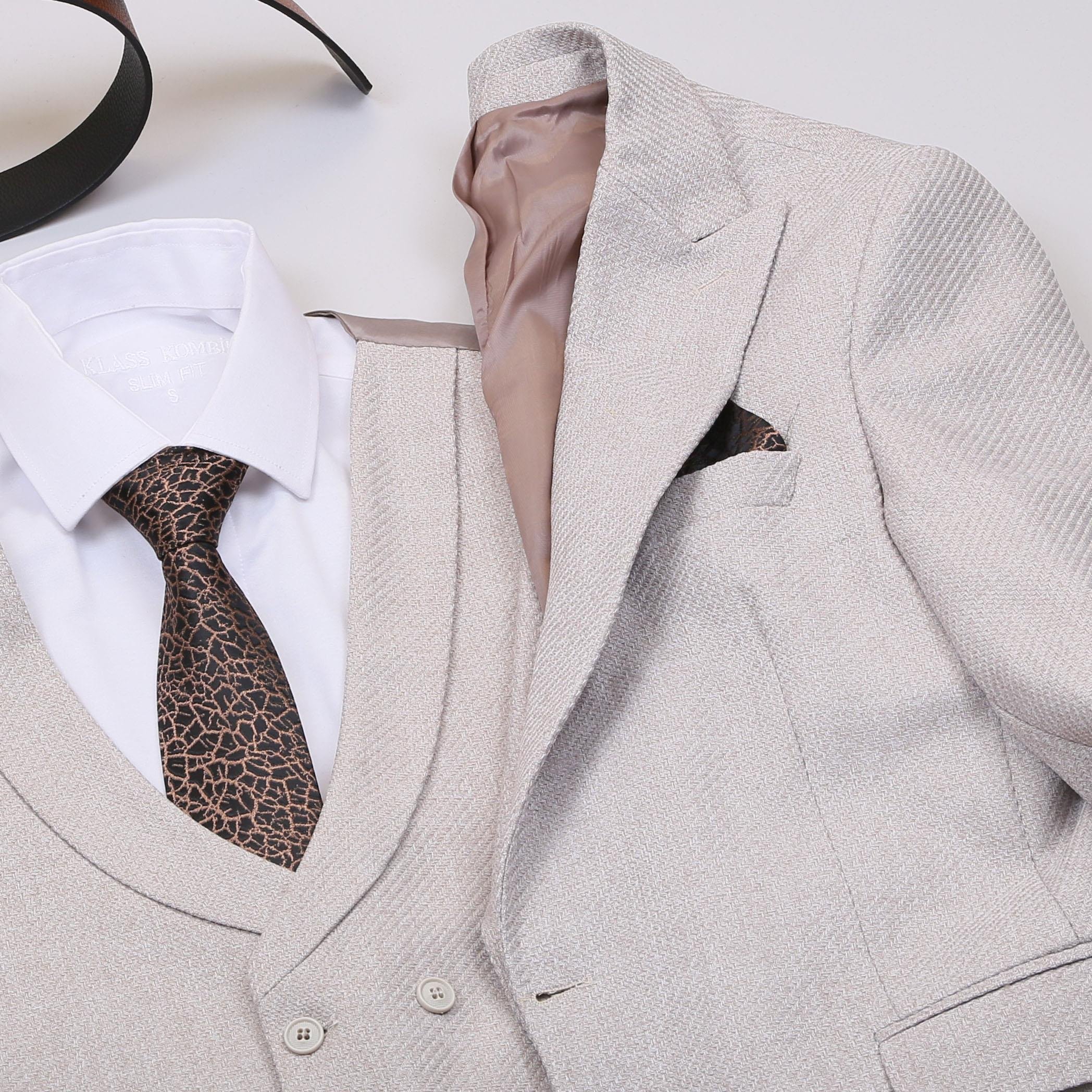 Bej Takım Elbise Kombini