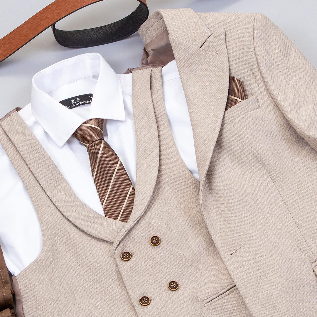 Bej Takım Elbise Kombini