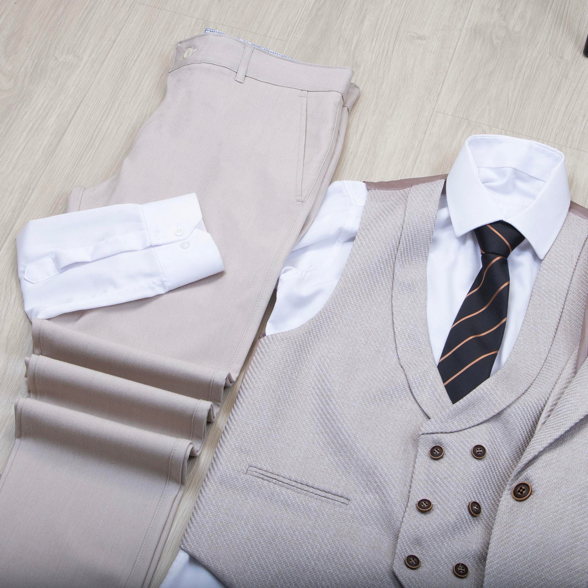 Bej Takım Elbise Kombini