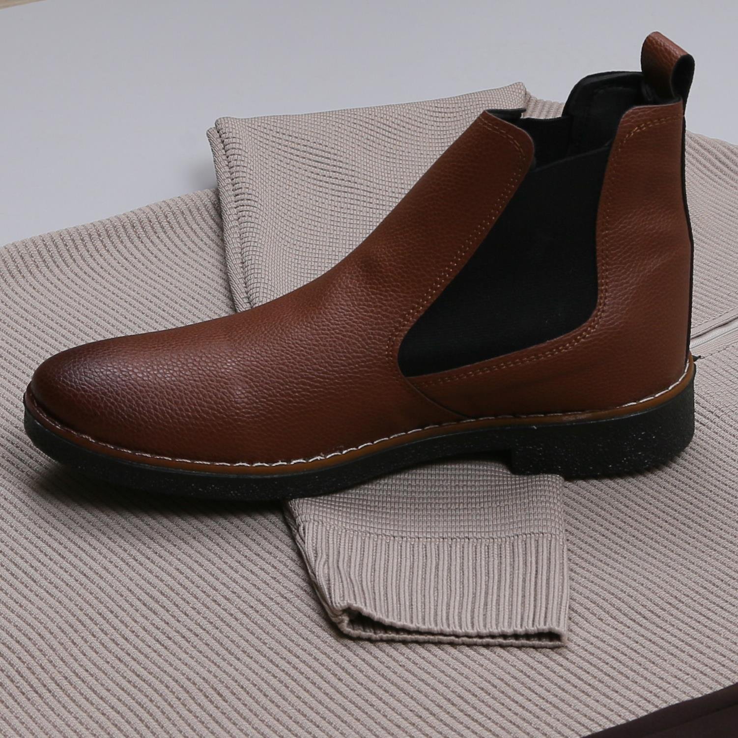 Bej triko Kazak Kahve  kumaş Pantolon