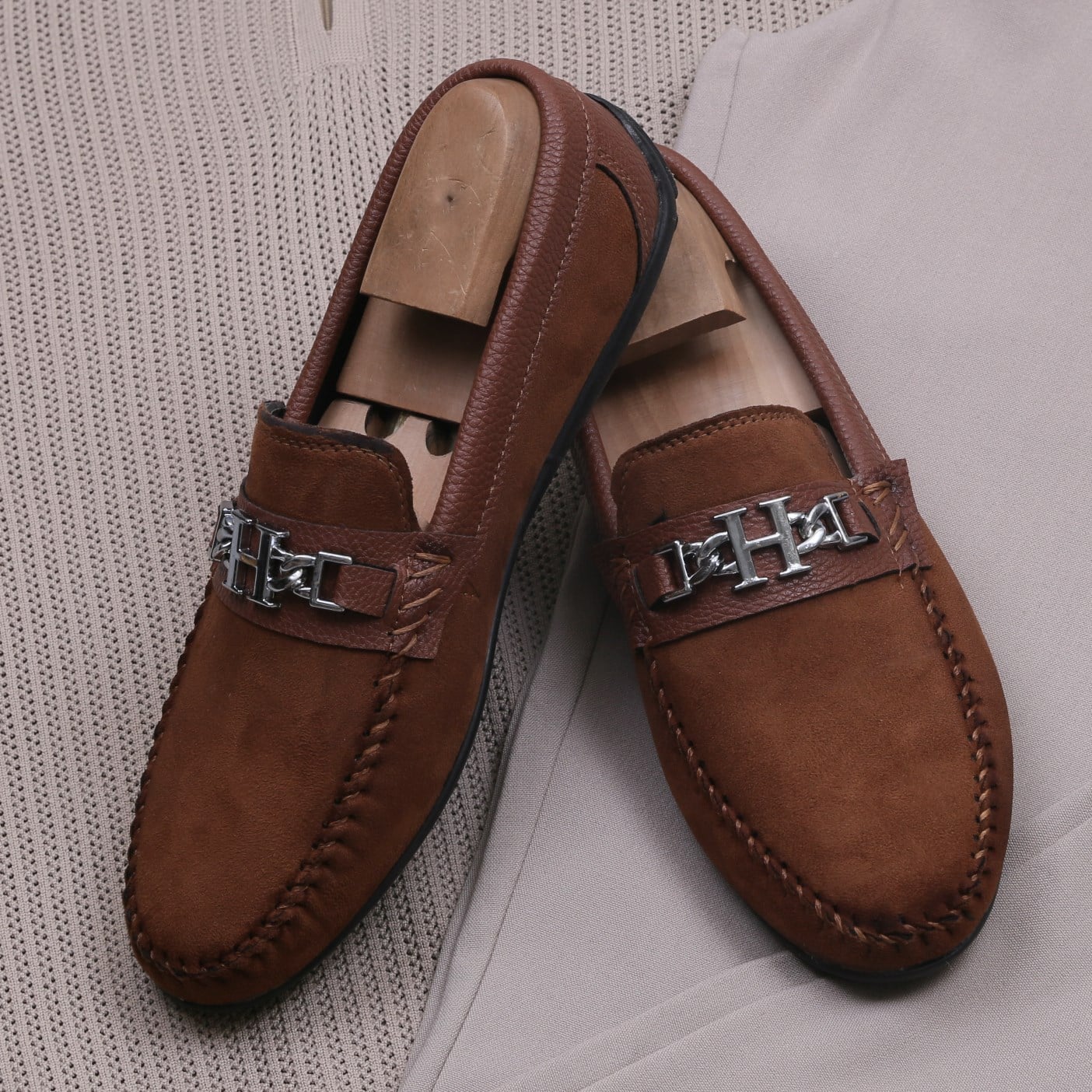 Bej Triko Polo Yaka Tişört Pantolon Kombini Erkek | Slim Fit Şık Günlük Set