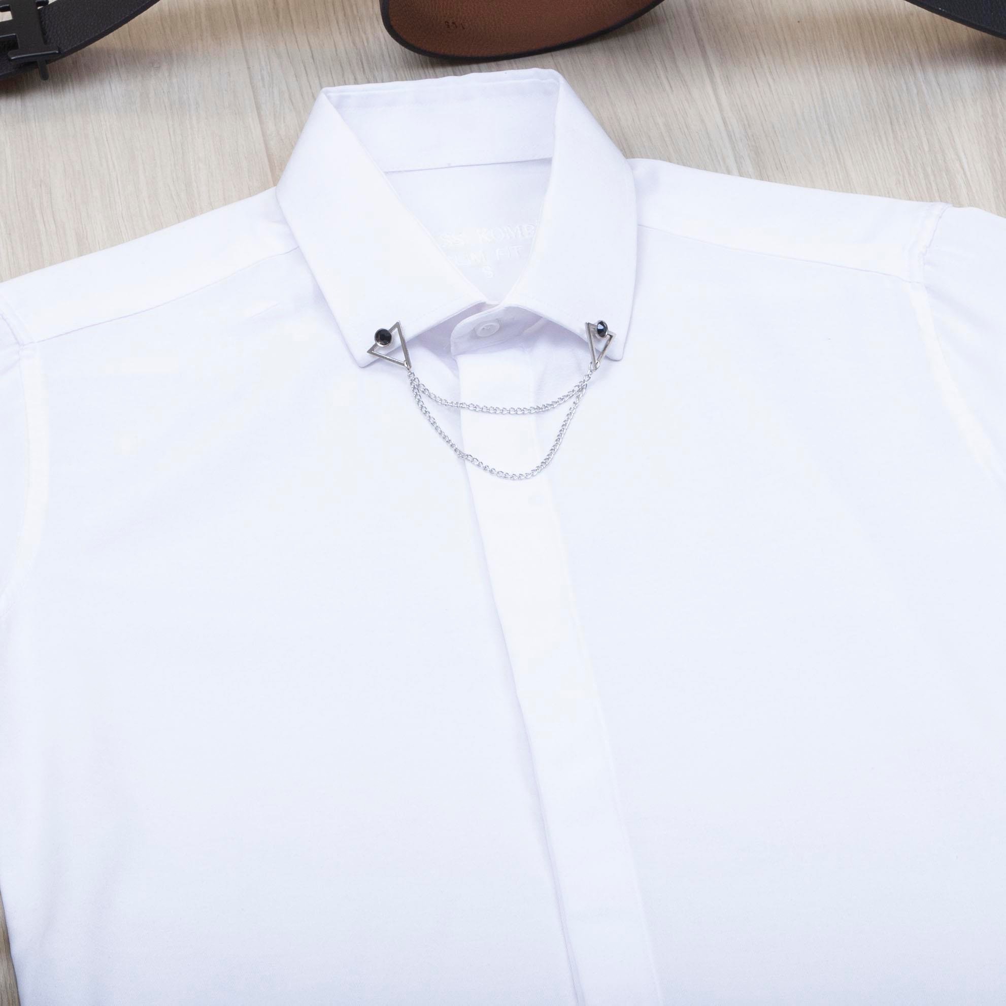 Beyaz Gömlek Ekose Pantolon Ayakkabı Kombin