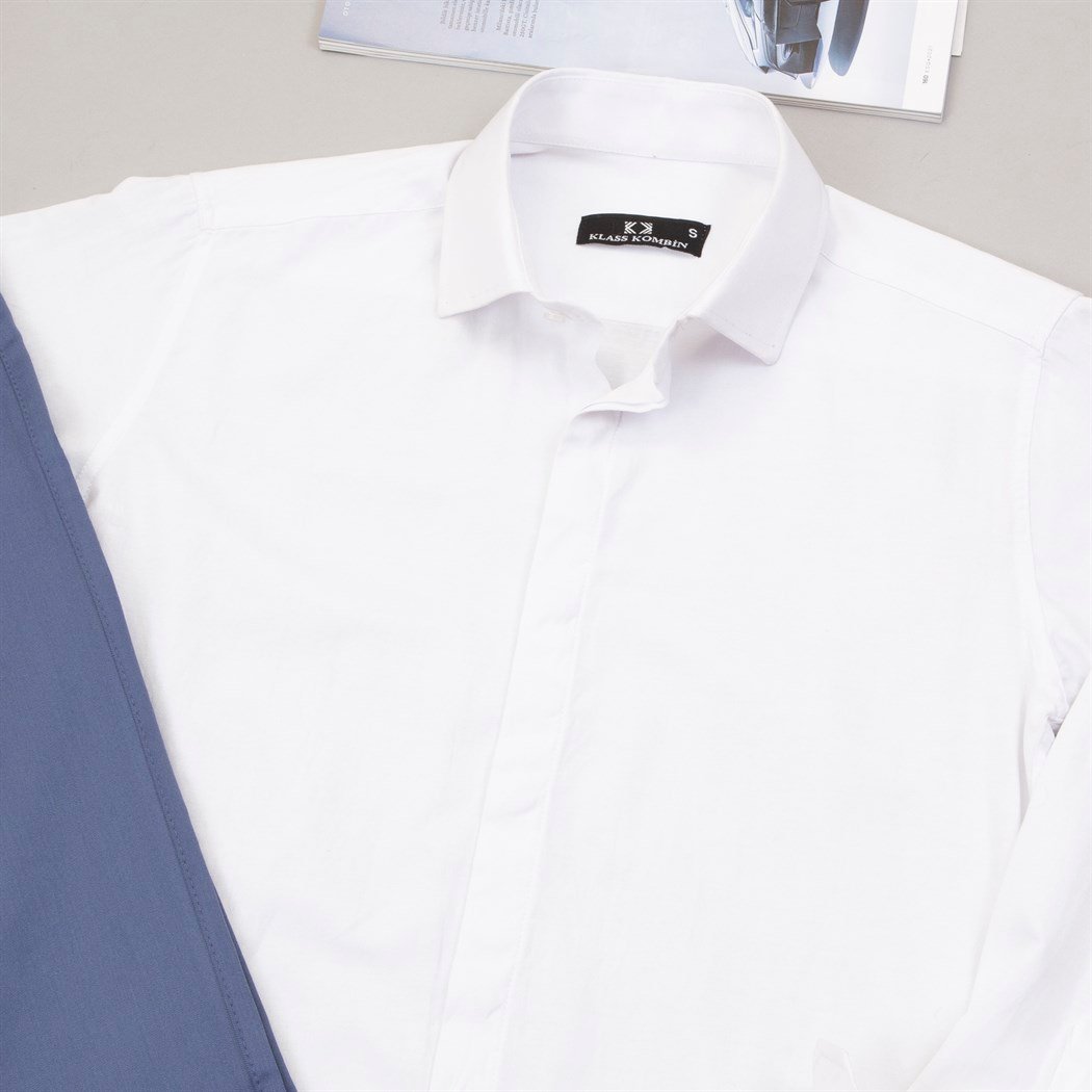 Beyaz Gömlek Mavi Pantolon Ayakkabı Kombin