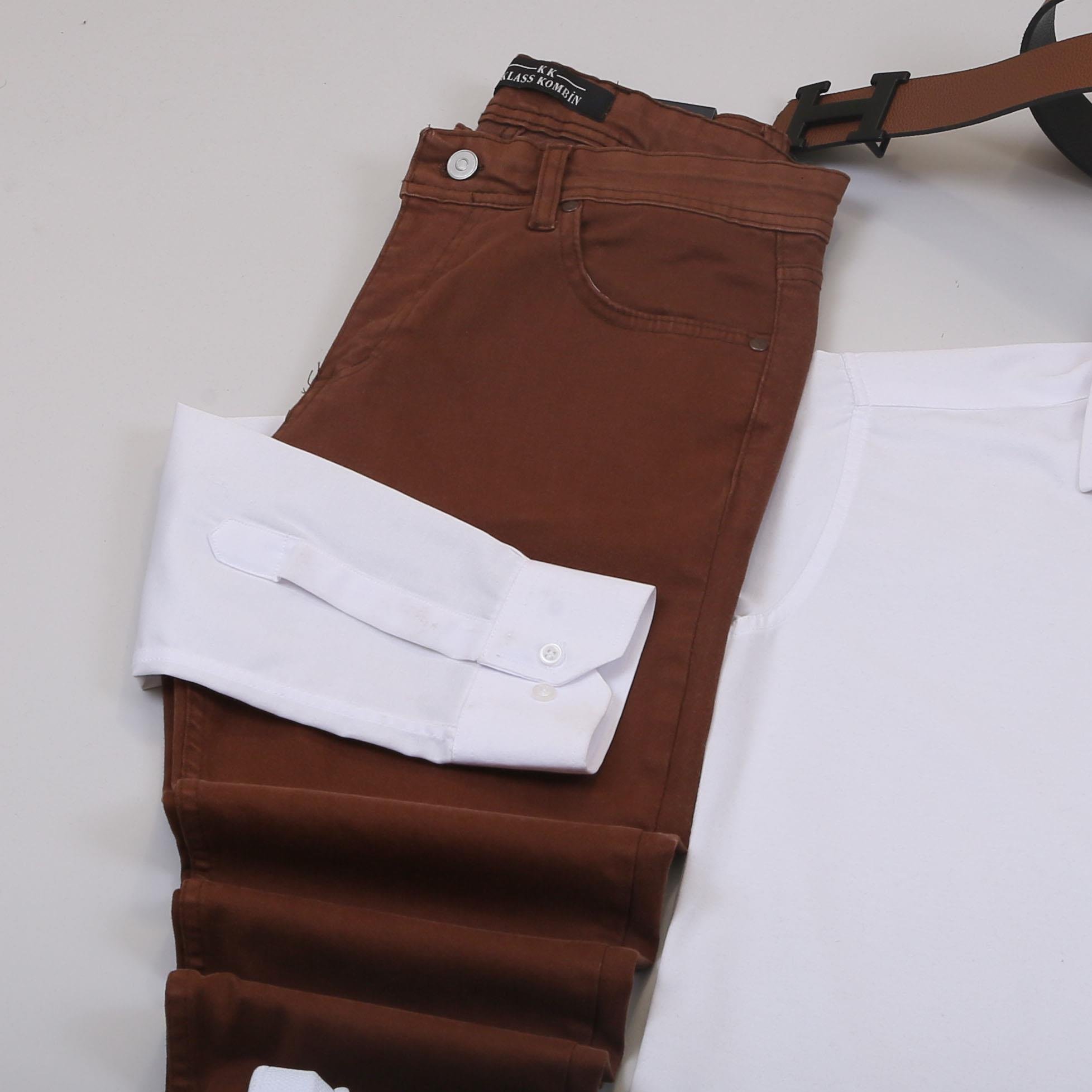 Beyaz Gömlek Pantolon Ayakkabı Kombin