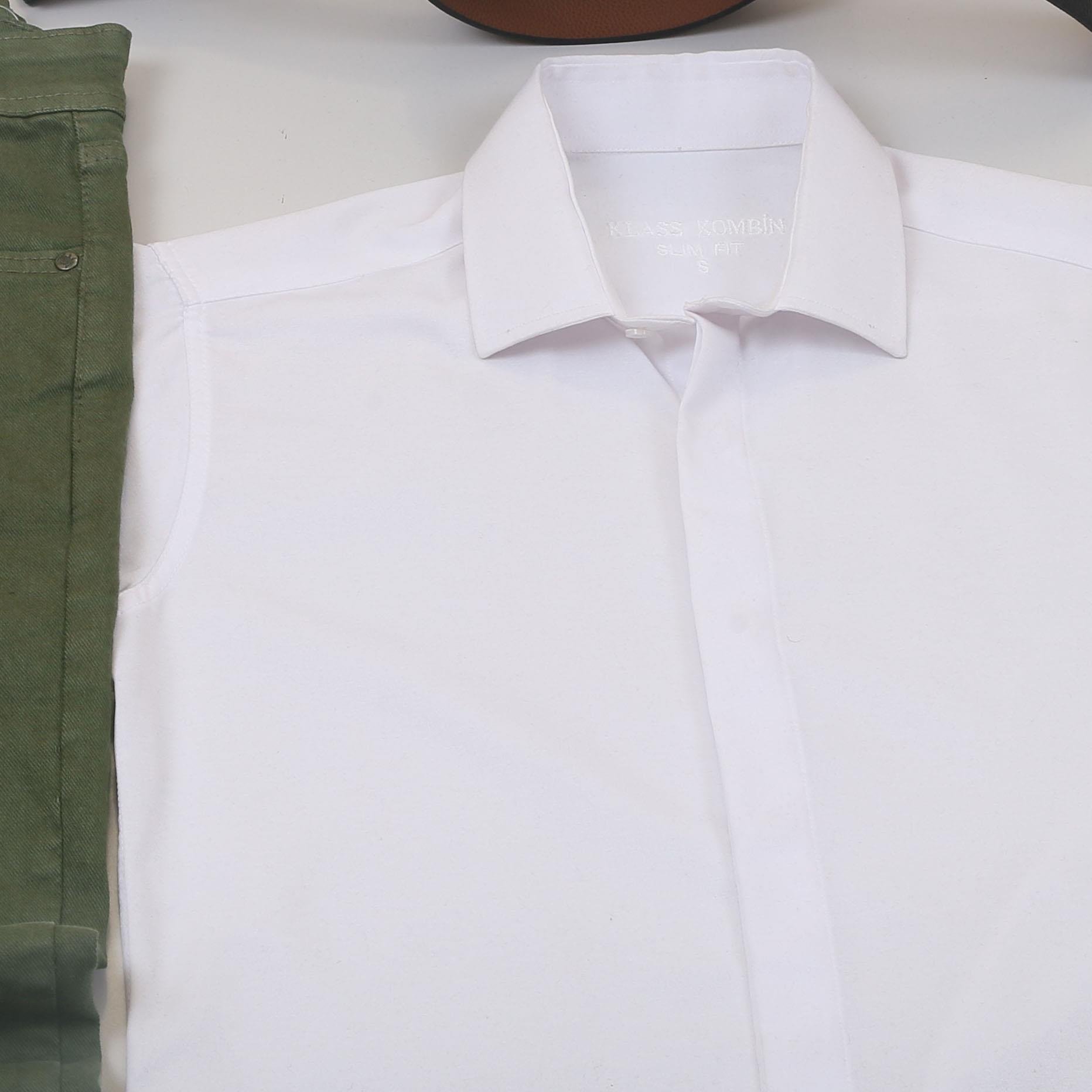 Beyaz Gömlek Pantolon Ayakkabı Kombin