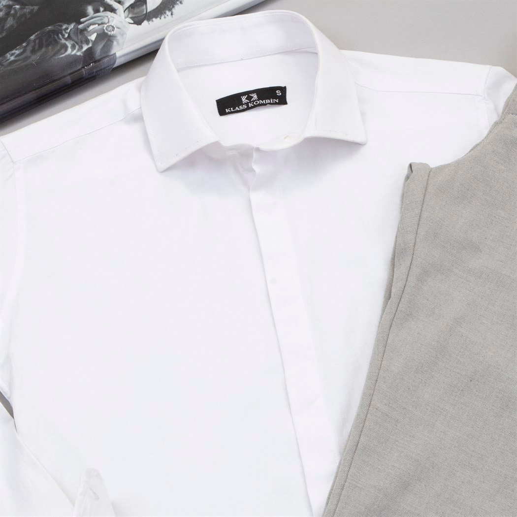 Beyaz Gömlek Pantolon Ayakkabı Kombin