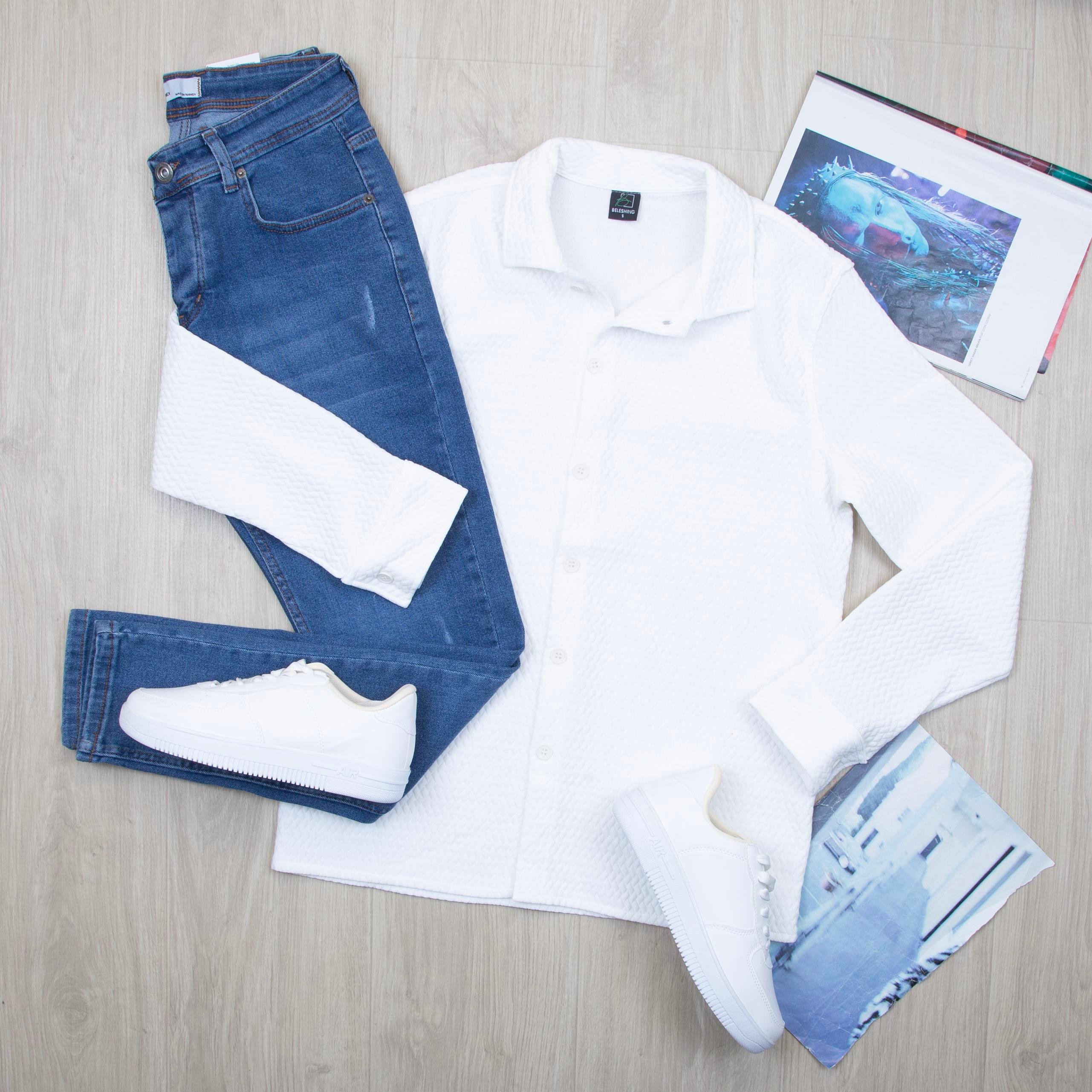 Beyaz Gömlek Pantolon Ayakkabı Kombin