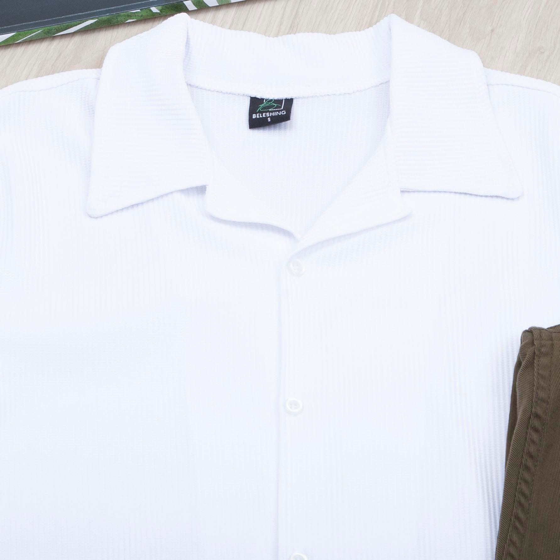 Beyaz Kısa Kol Gömlek Pantolon Ayakkabı Kombin