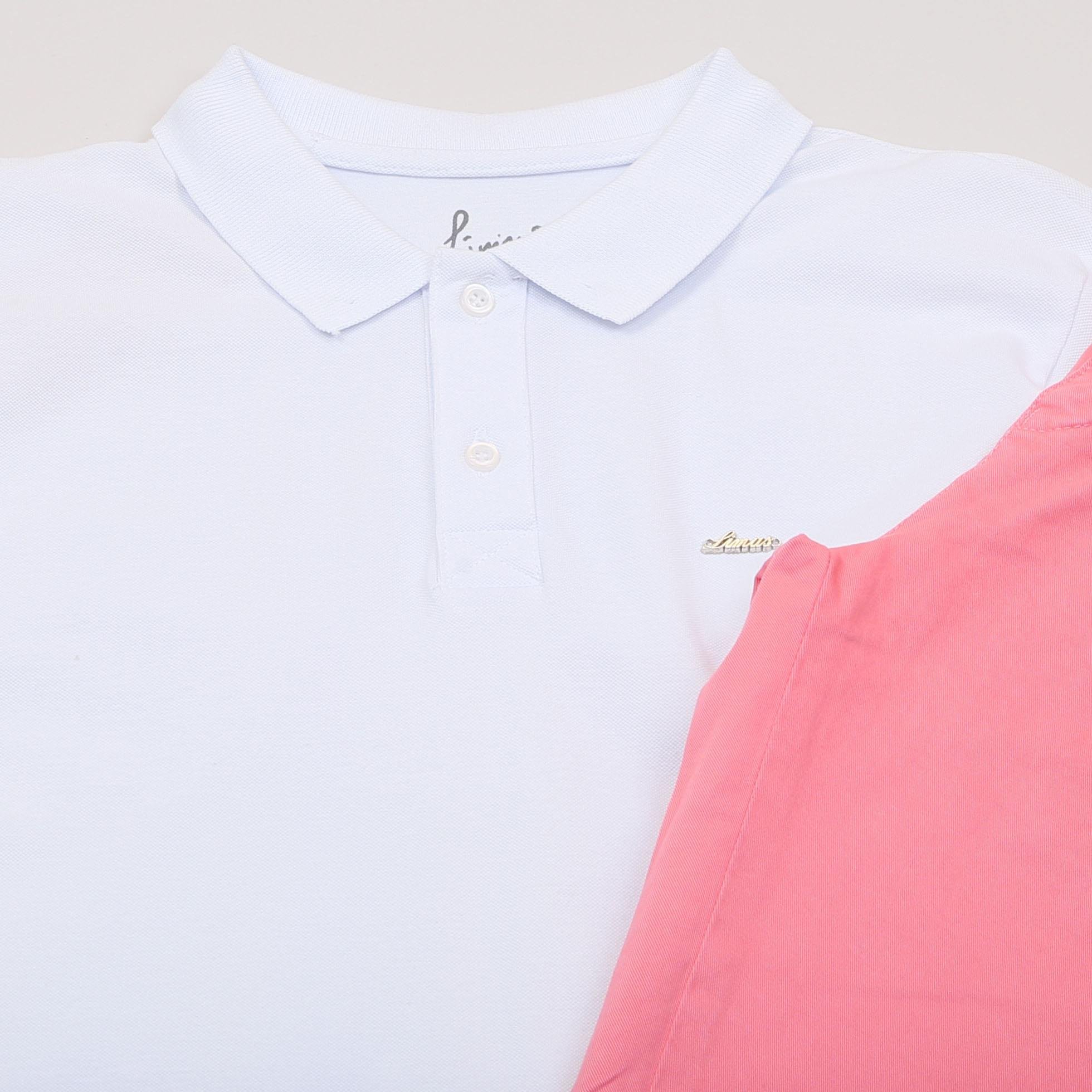 Beyaz Polo Yaka Tişört Şort  Ayakkabı Kombin