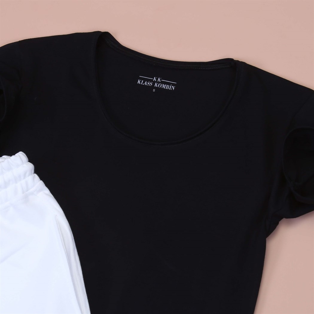 Beyaz Sort Basic Tshirt kombini