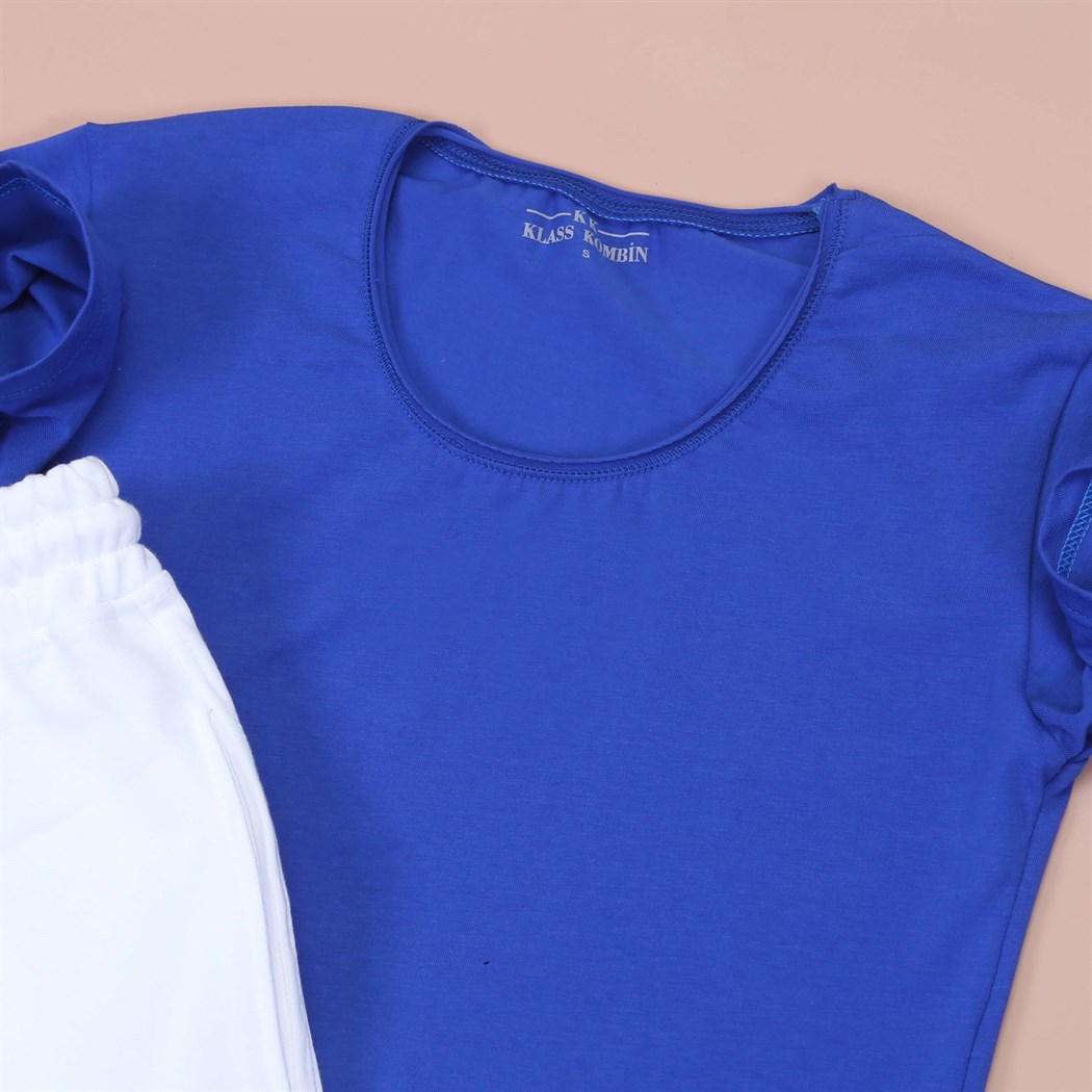 Beyaz Sort Sax Basic Tshirt kombini