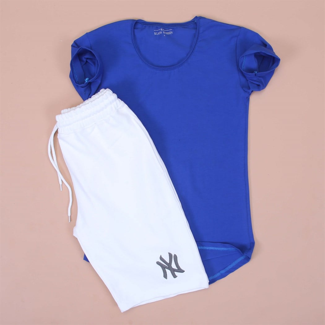 Beyaz Sort Sax Basic Tshirt kombini