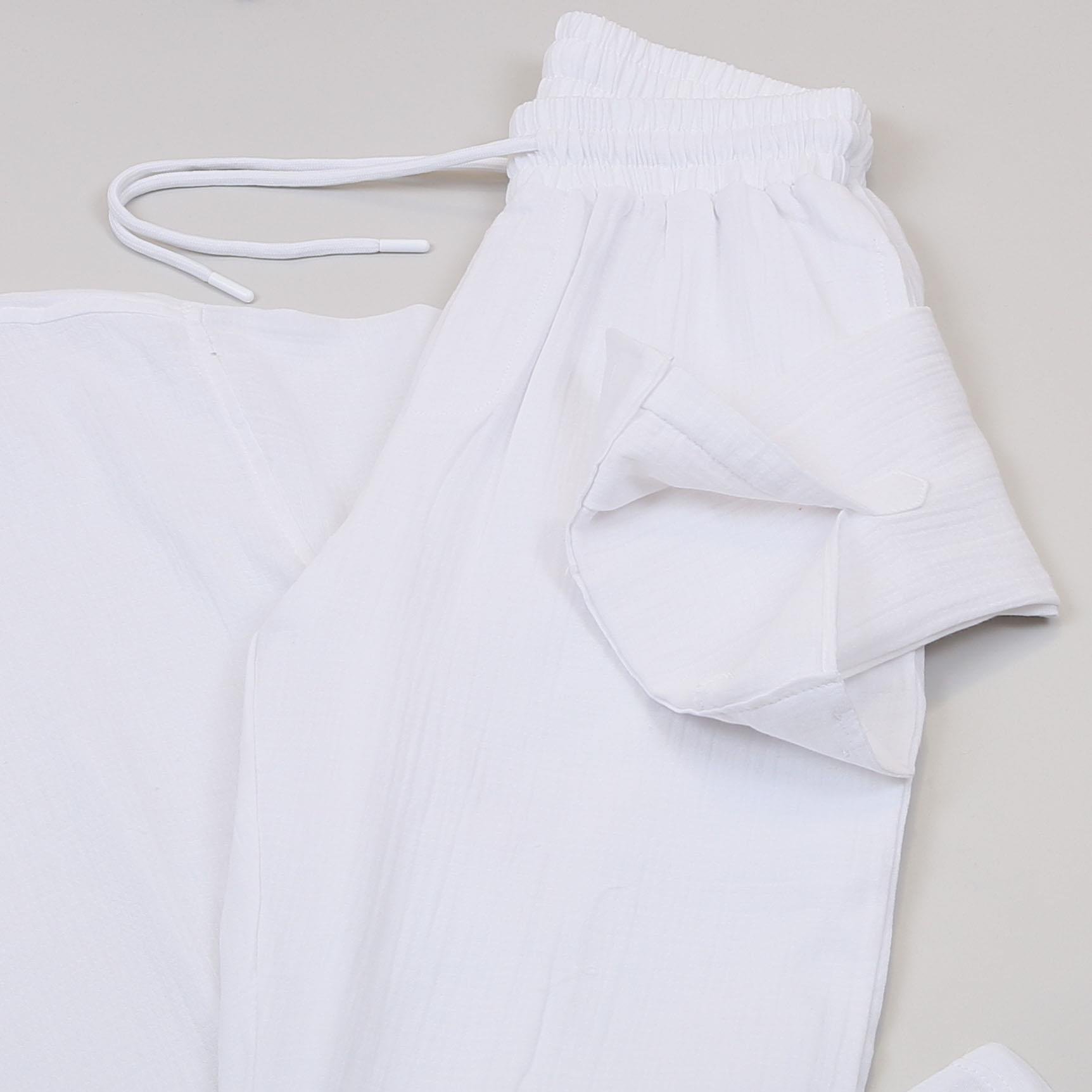 Beyaz Spor Takım Ayakkabı Kombin