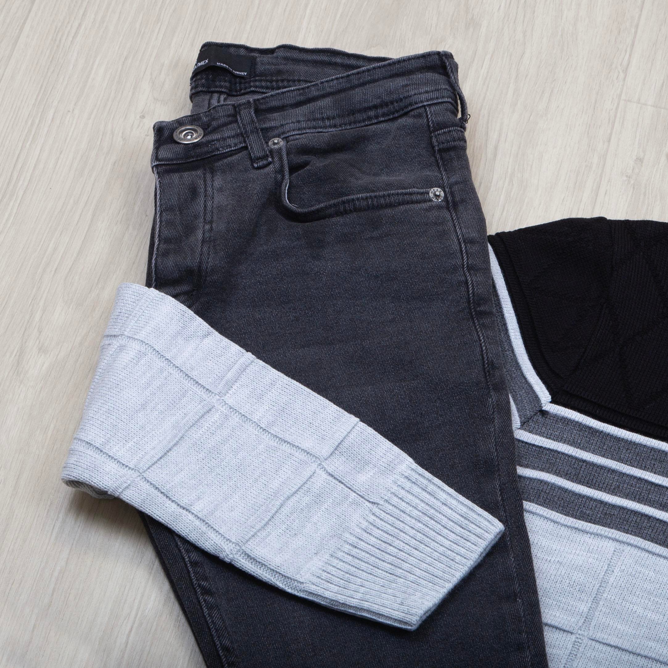 Beyaz Triko Kazak Pantolon Ayakkabı Kombin