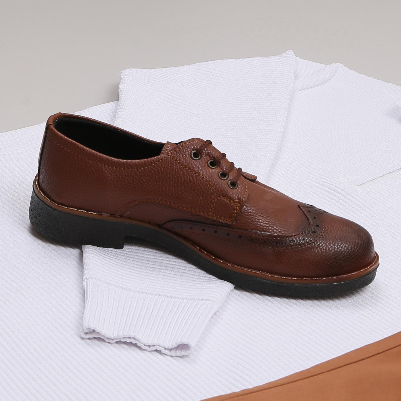 Beyaz triko Kazak Taba kumaş Pantolon