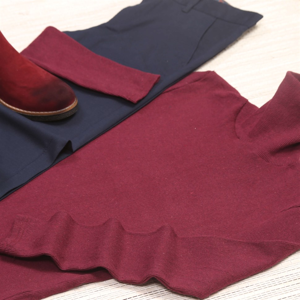 Bordo Balıkçı Kombin