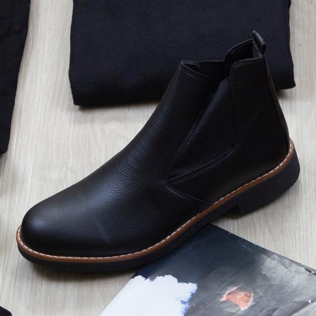 Bordo Kaşe Kaban Boğazlı Body Pantolon Bot Kombin