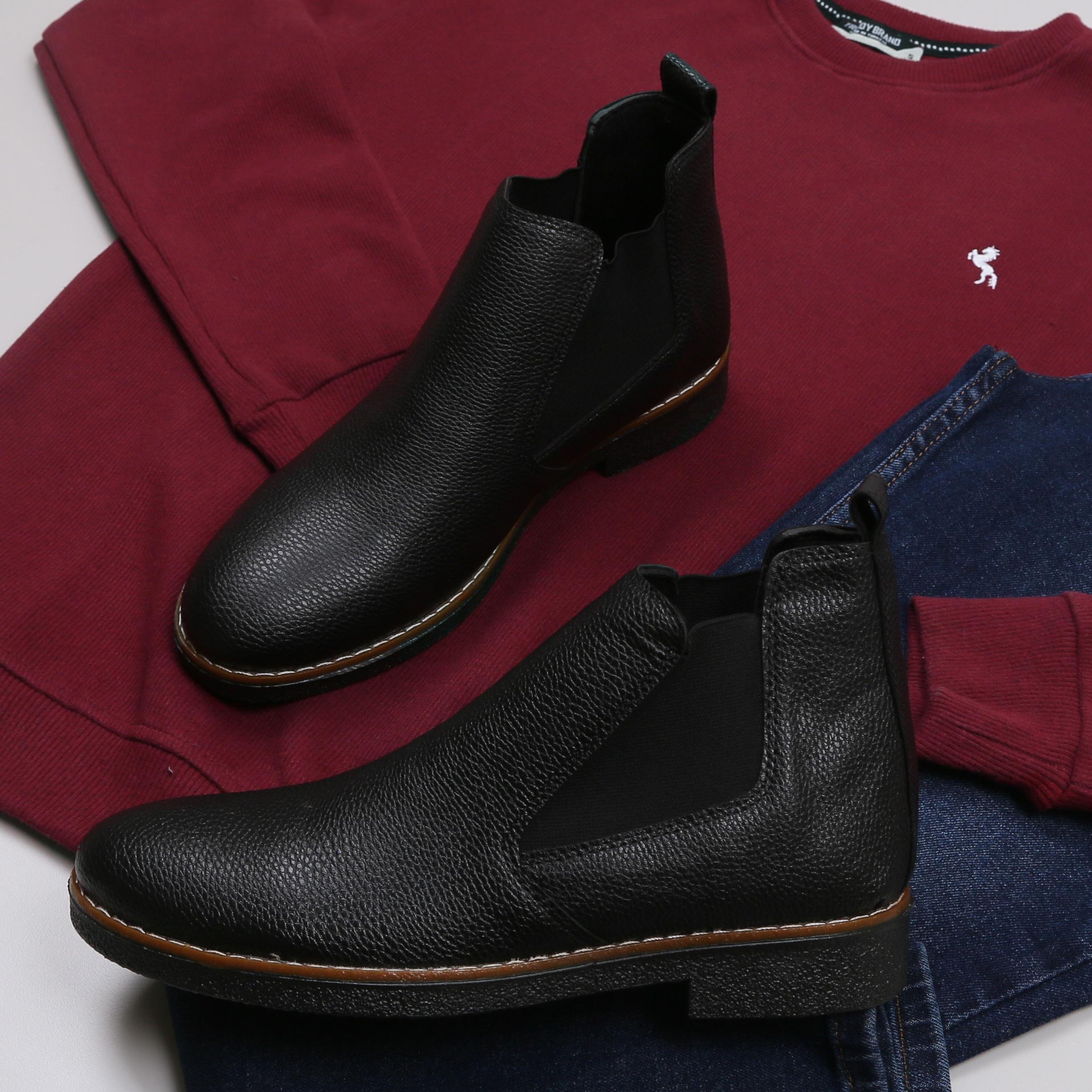 Bordo Kazak Kot Pantolon Bot Kombini