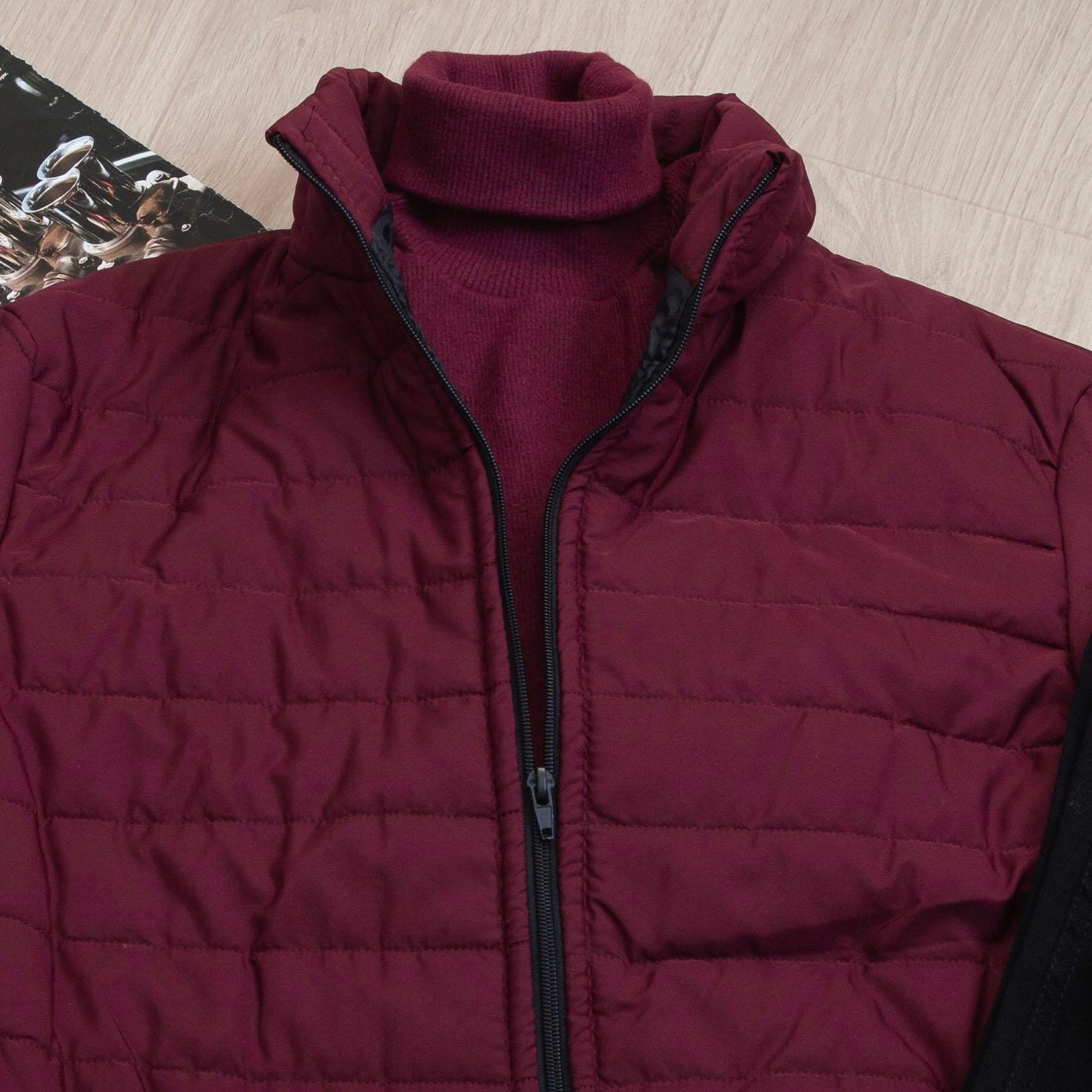 Bordo Şişme Mont Boğazlı Body Pantolon Ayakkabı Kombin